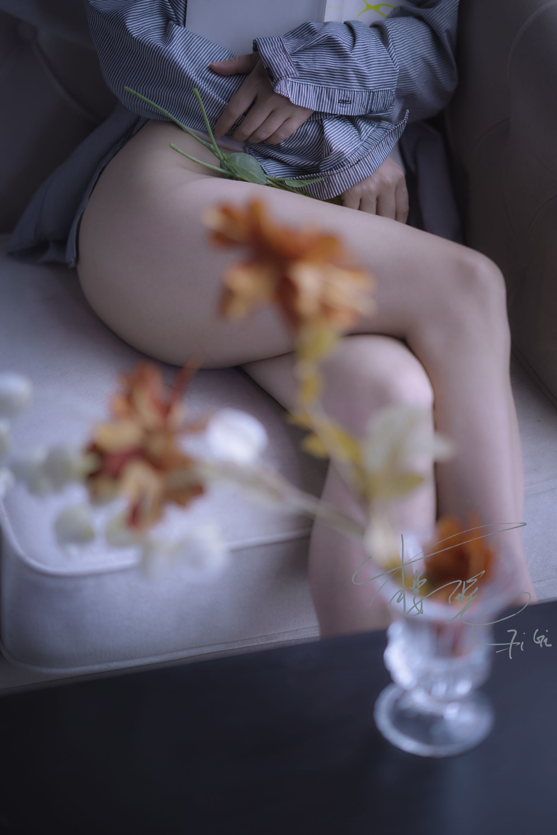 网络红人樱晚gigi – 你的衬衫 微密圈-第1张