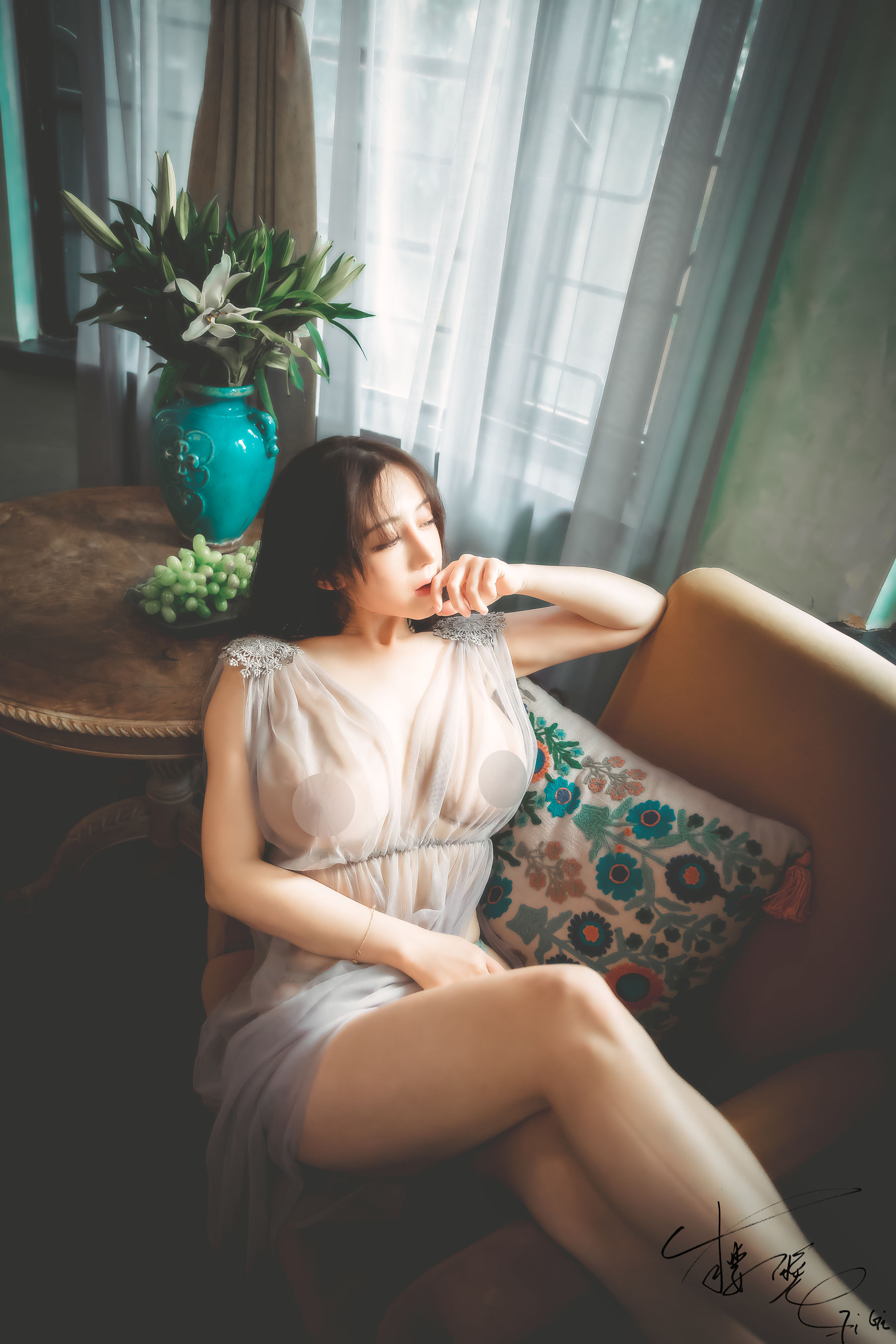 网络红人樱晚gigi – 薄纱 微密圈-第1张