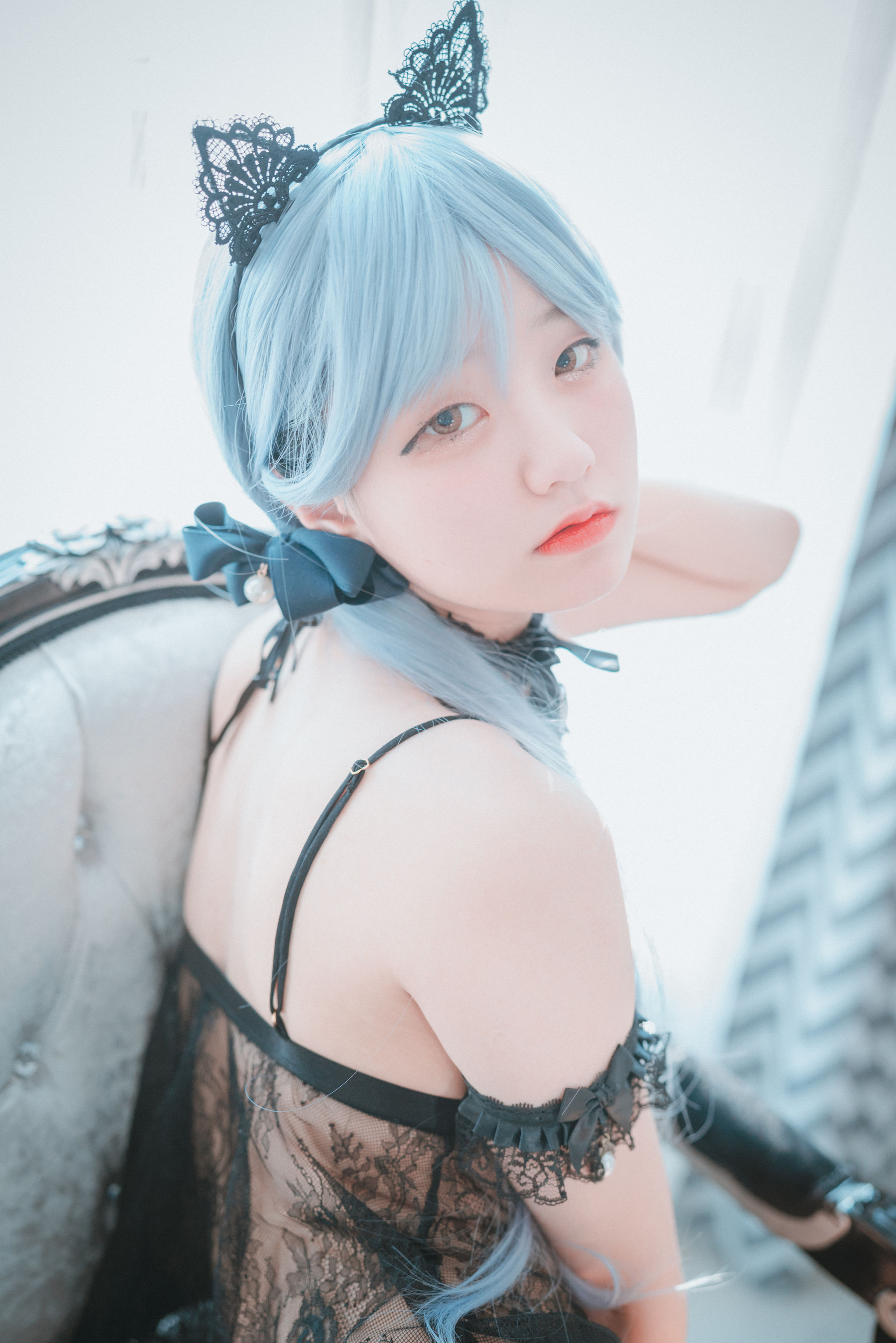 M940-[DJAWA]  Jenny - Schwarz und Weiß Katzenmädchen - 94零社区 DJAWA-第6张