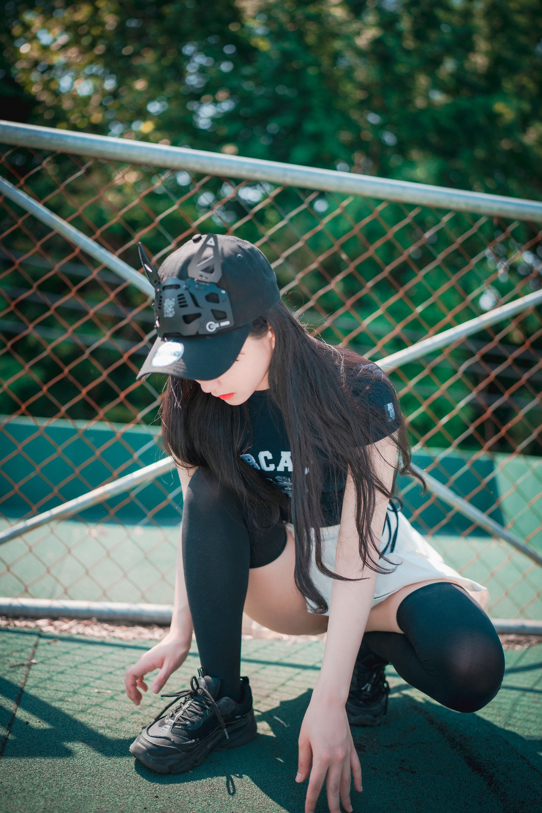 M940-[DJAWA]  Jeong Jenny - Classic Athletic Girl in Navy Blue - 94零社区 DJAWA-第2张