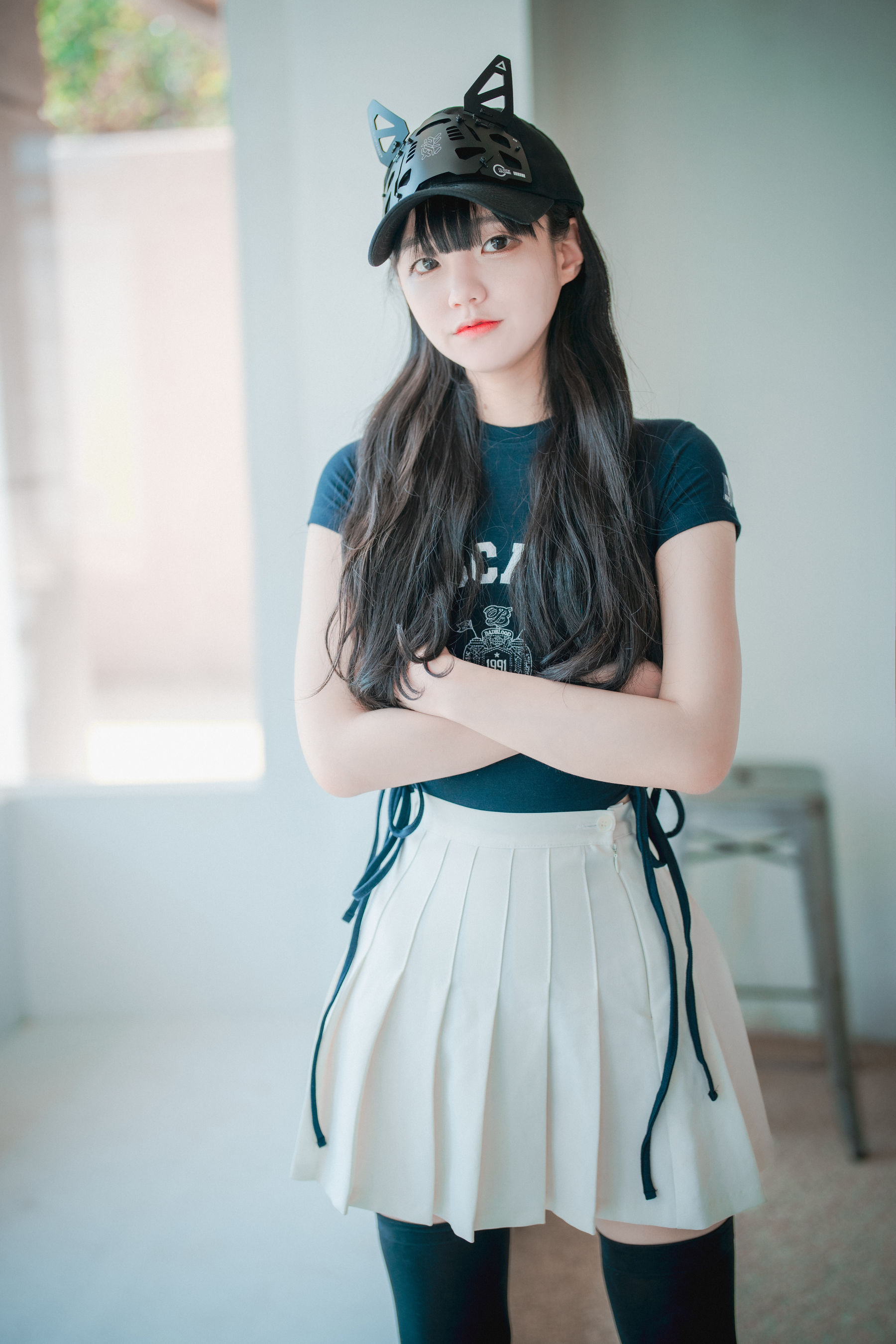 M940-[DJAWA]  Jeong Jenny - Classic Athletic Girl in Navy Blue - 94零社区 DJAWA-第3张
