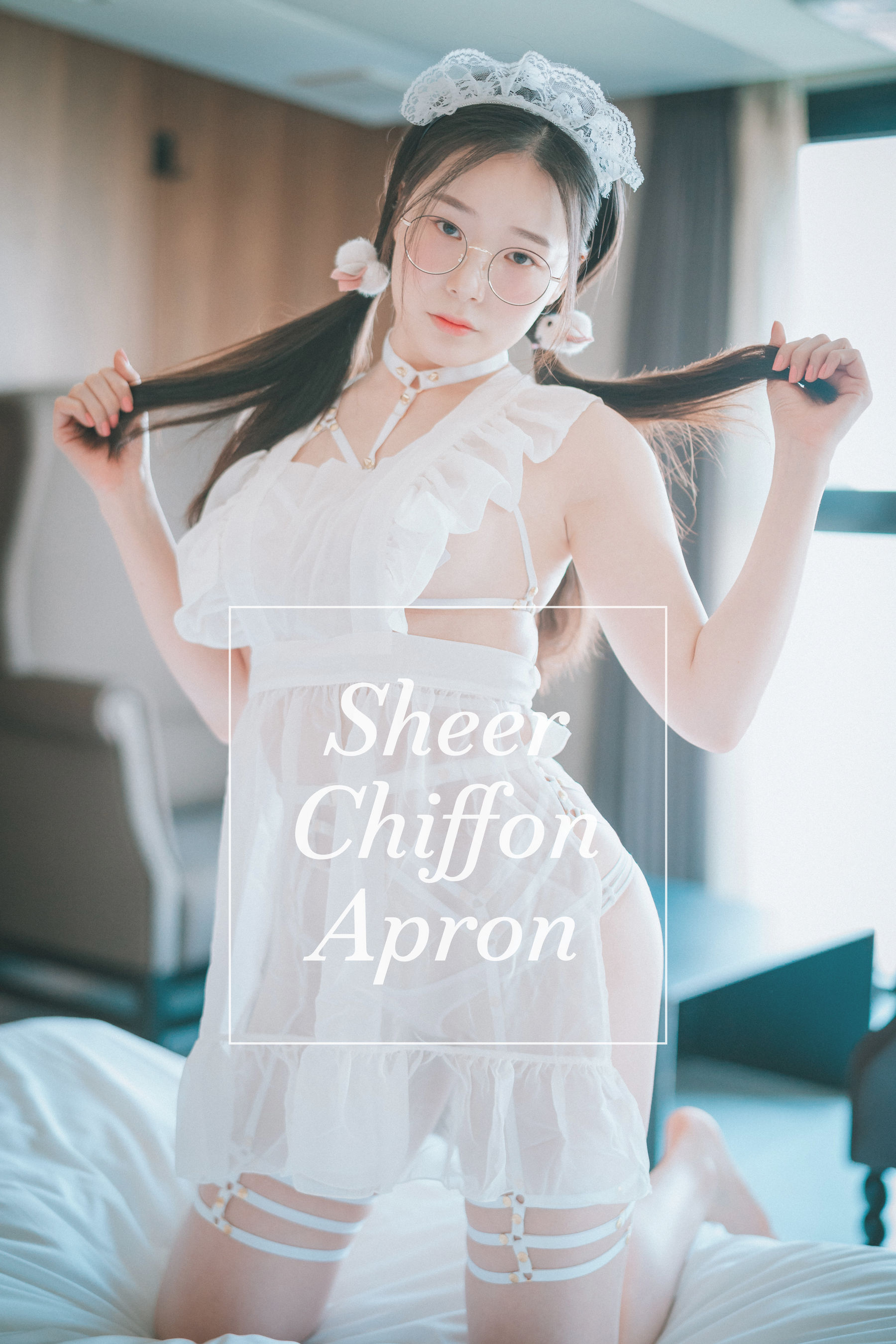 M940-[DJAWA]  PIA - Sheer Chiffon Apron - 94零社区 DJAWA-第1张