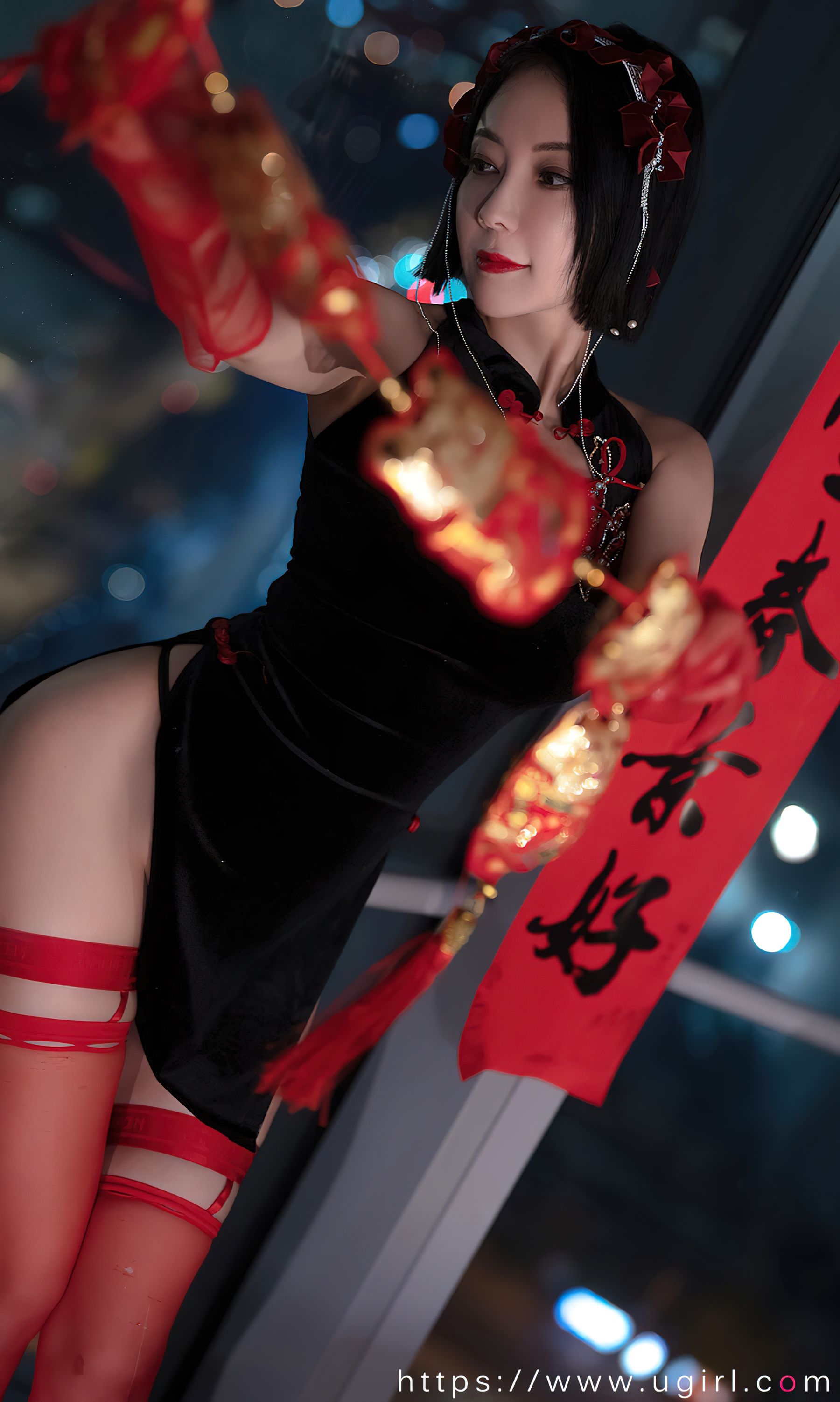 M940-[Ugirls]爱尤物 No.2500 惹火除夕 果儿Victoria - 94零社区 爱尤物-第6张