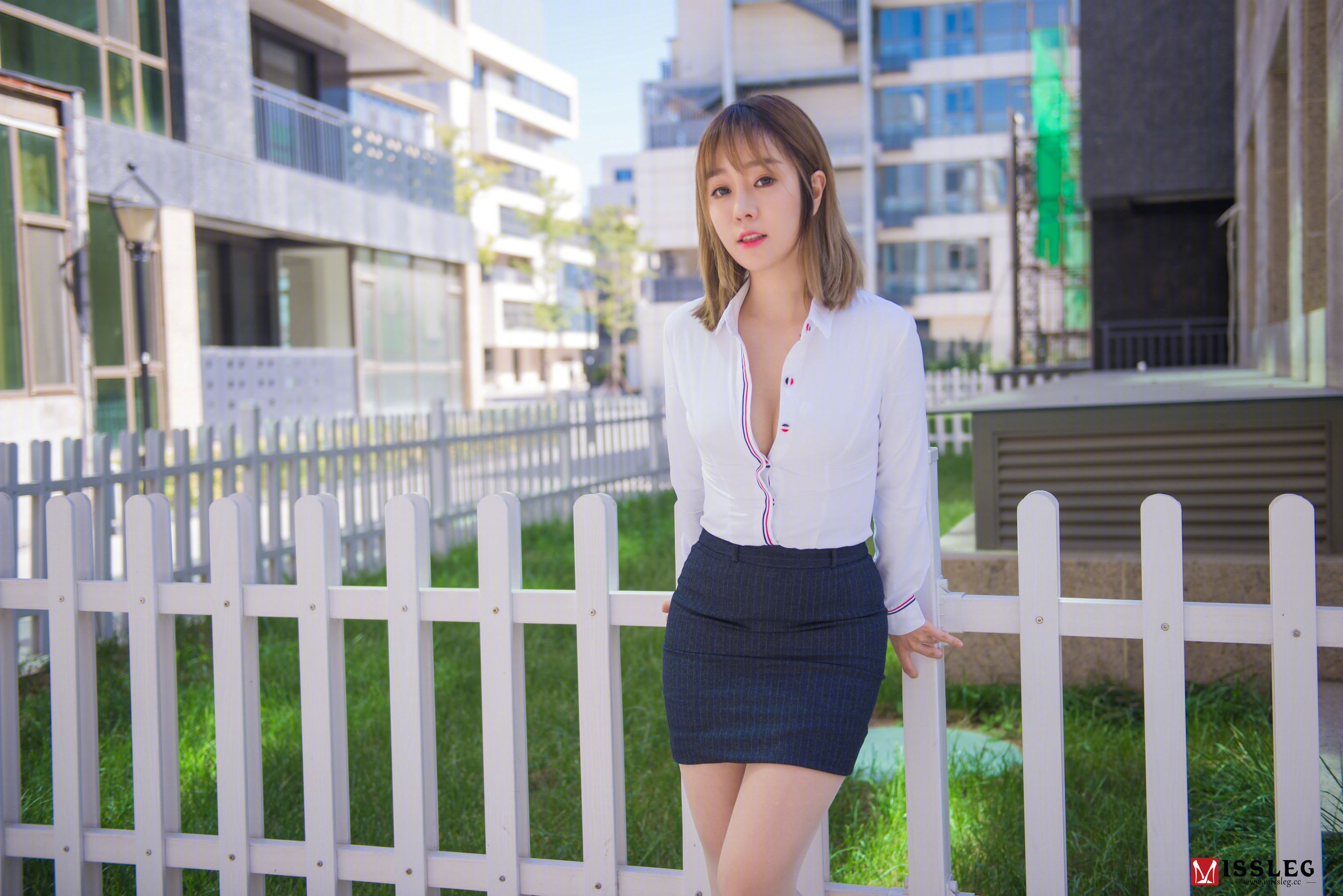 M940-[蜜丝MISSLEG] V003 王语纯 《撕裂的OL》 - 94零社区 蜜丝-第6张
