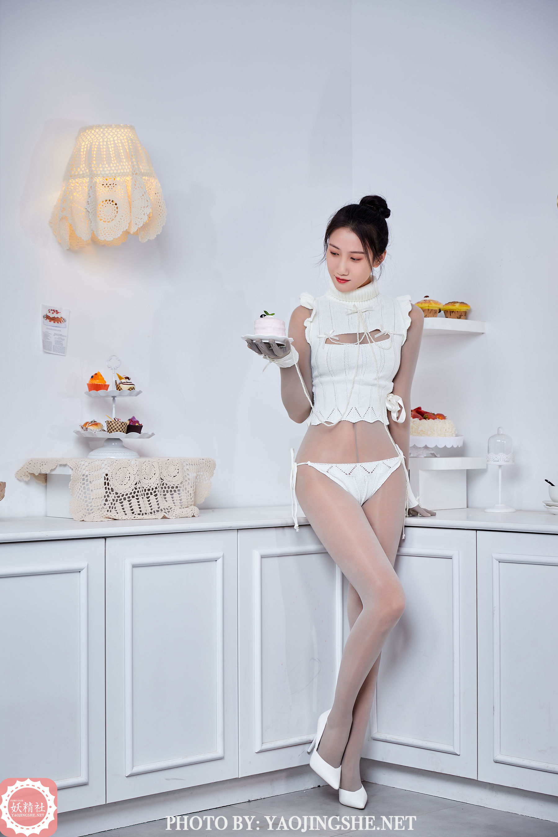 M940-[妖精社YAOJINGSHE] B2107 思文 连身五指袜小公主 - 94零社区 妖精社-第5张