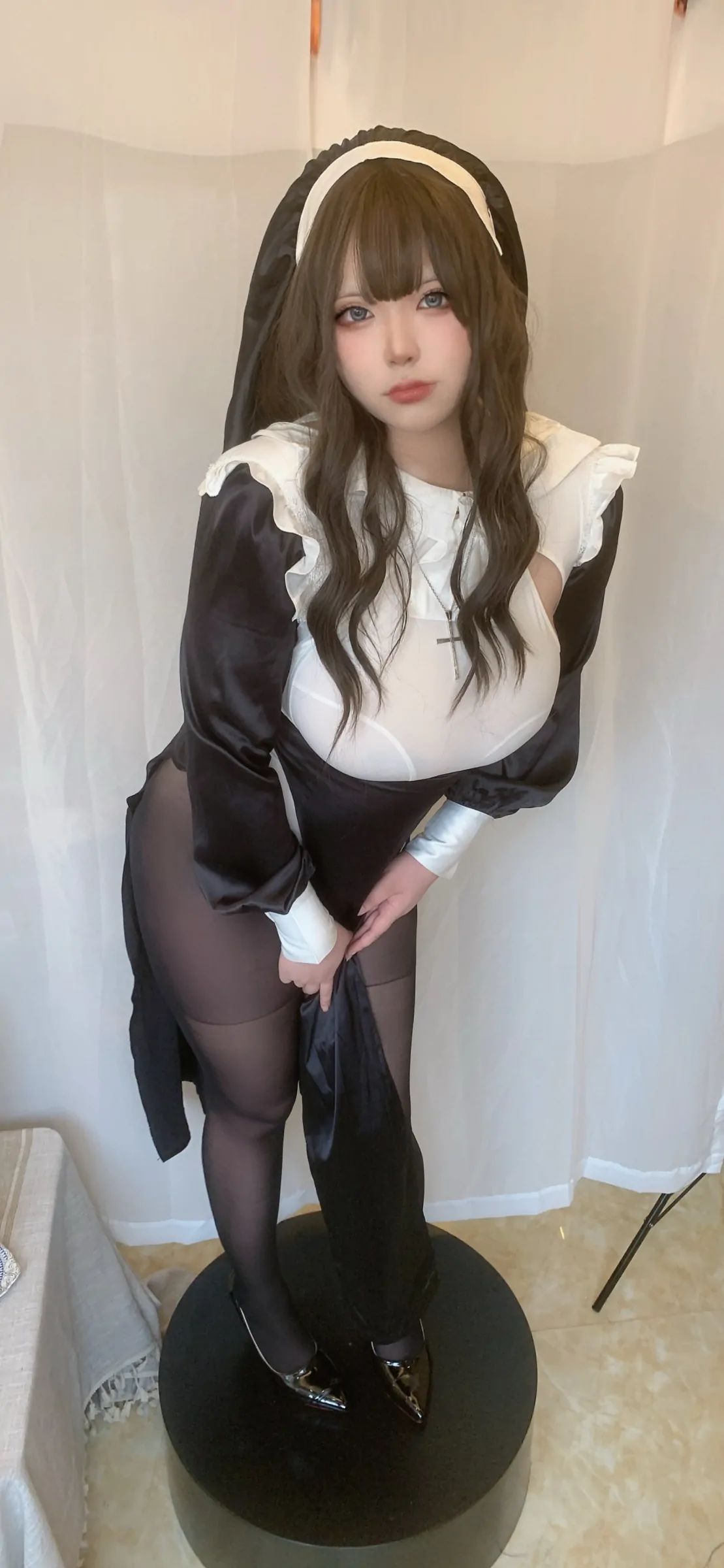 miko酱ww  修女 Cosplay-第1张