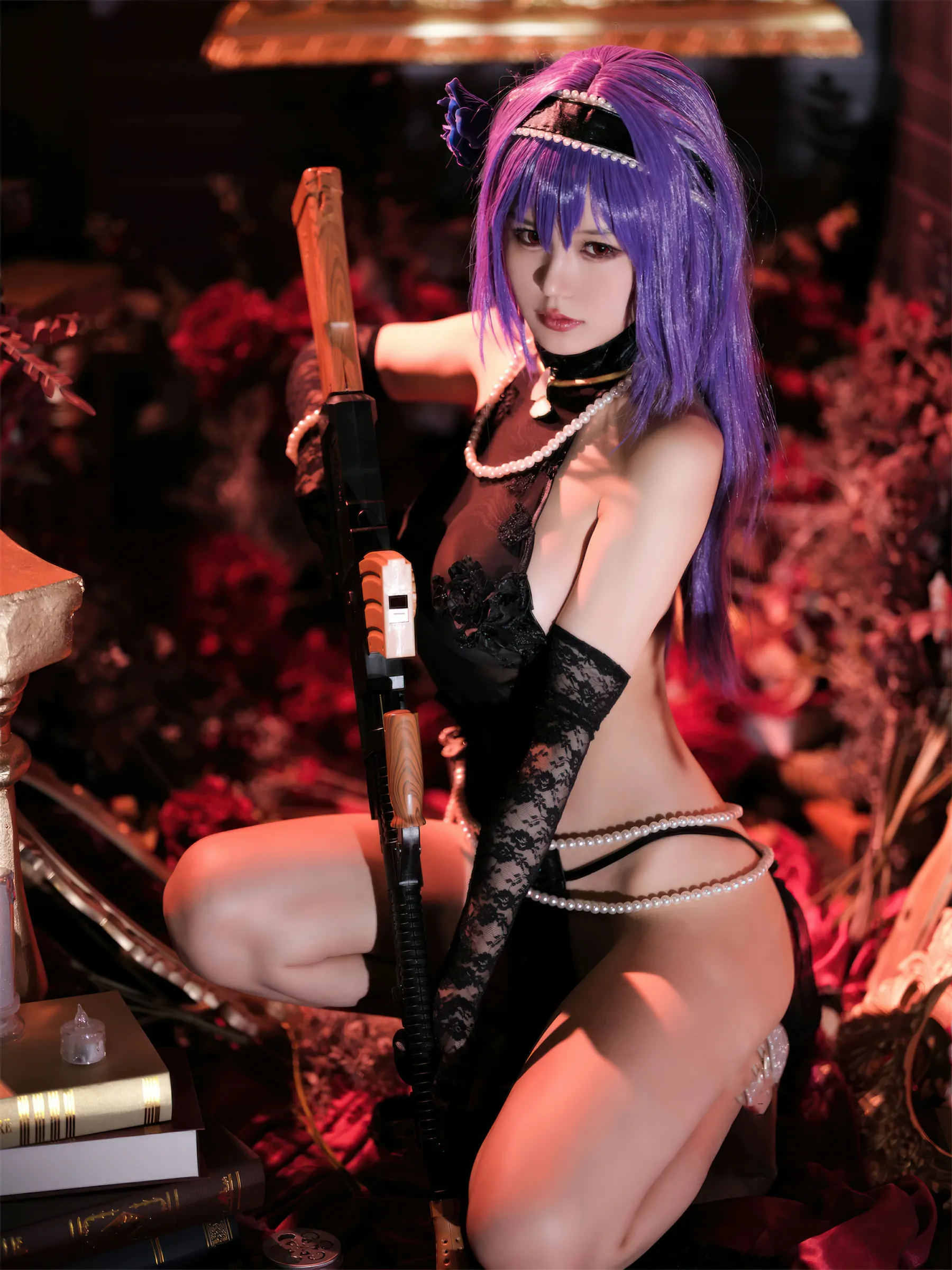 小仓千代w – 少女前线 ZB26 暗蔷摇曳 Cosplay-第2张