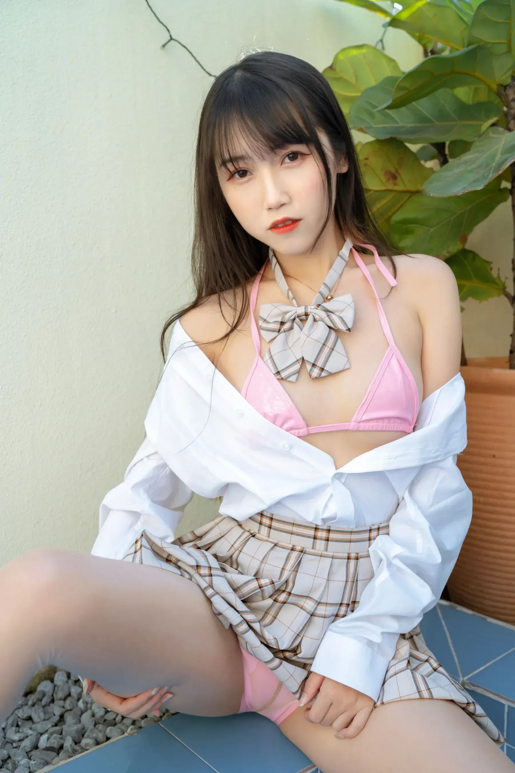 不呆猫 – 绳艺 JK制服 Cosplay-第32张