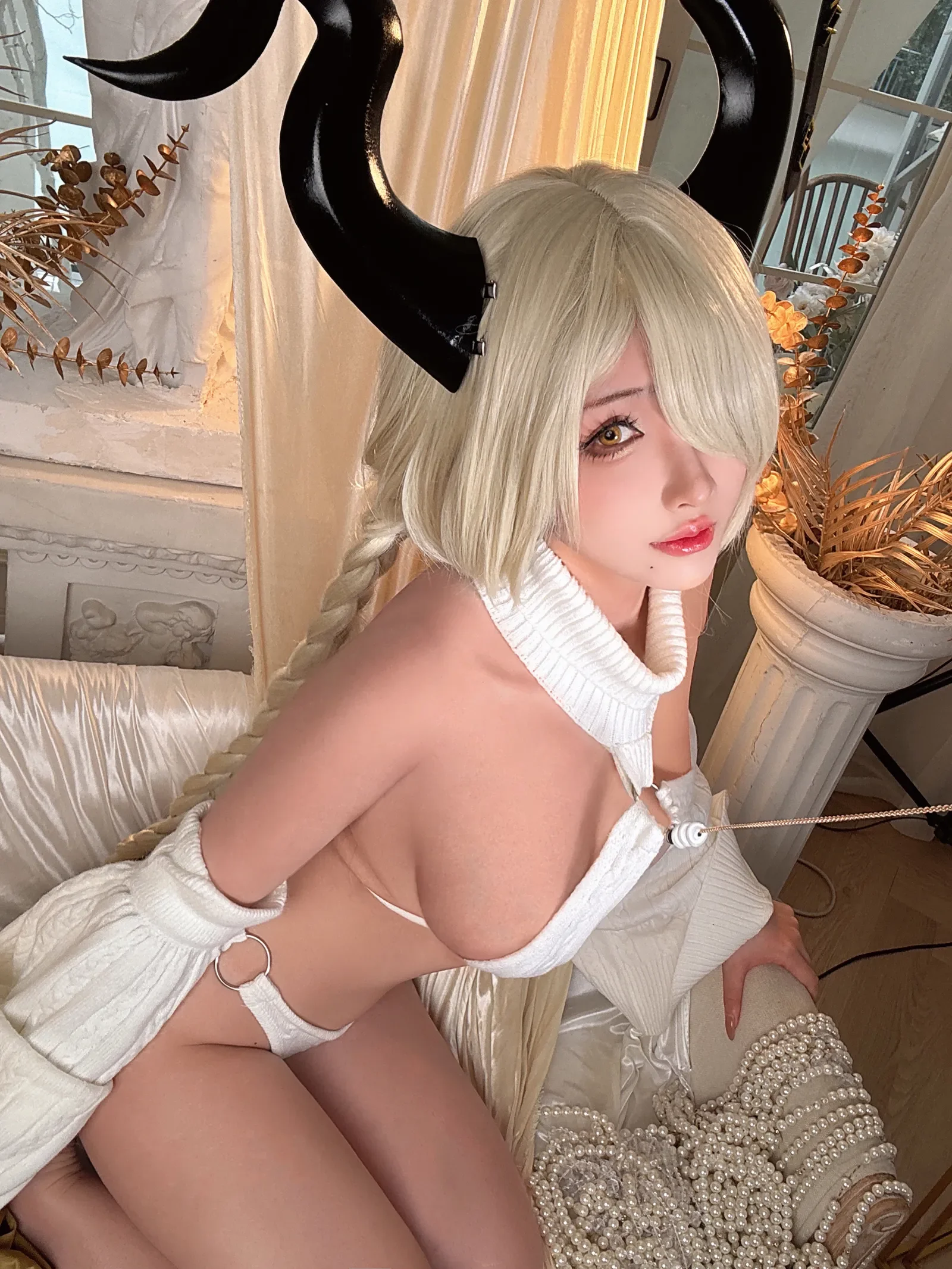 rioko凉凉子 – 尾张毛衣 Cosplay-第5张