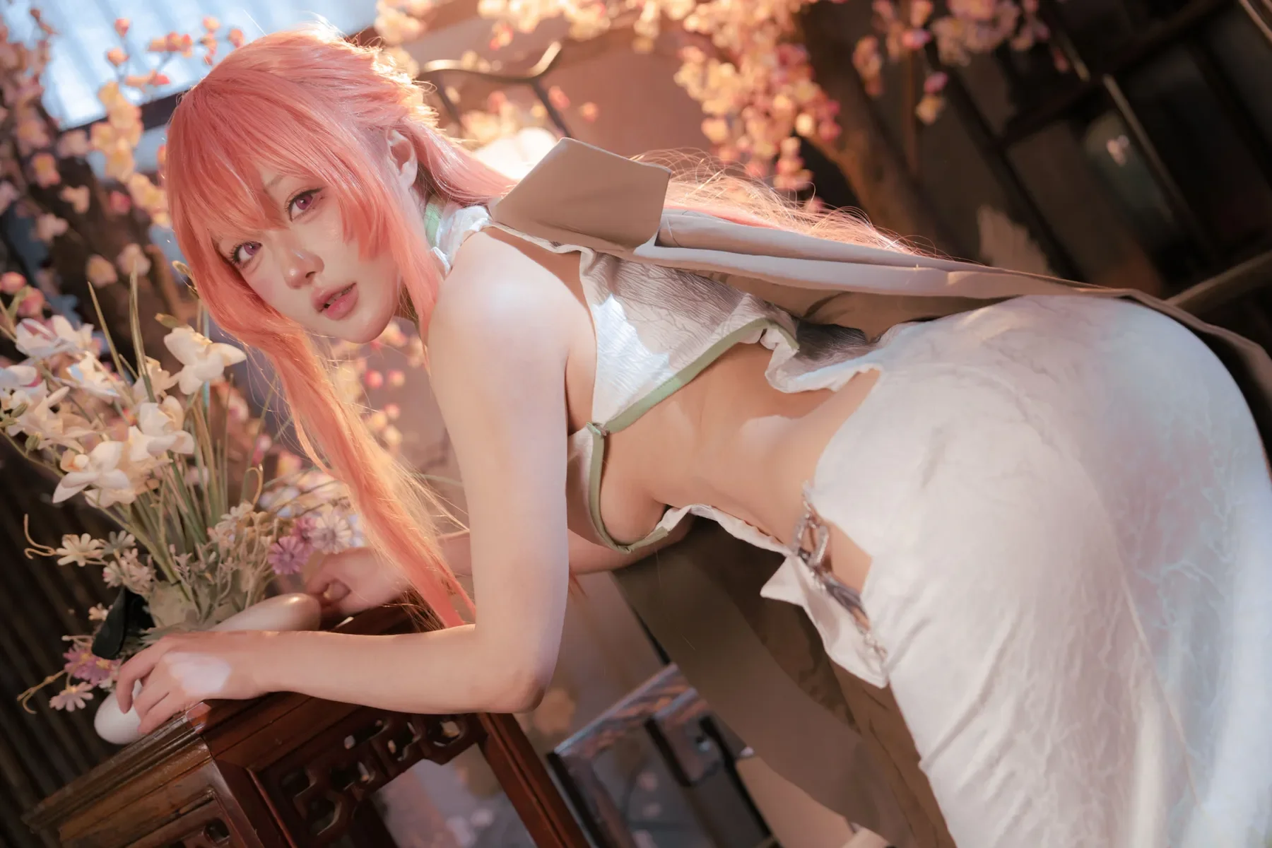 阿包也是兔娘 – 碧蓝航线英仙座旗袍 Cosplay-第4张