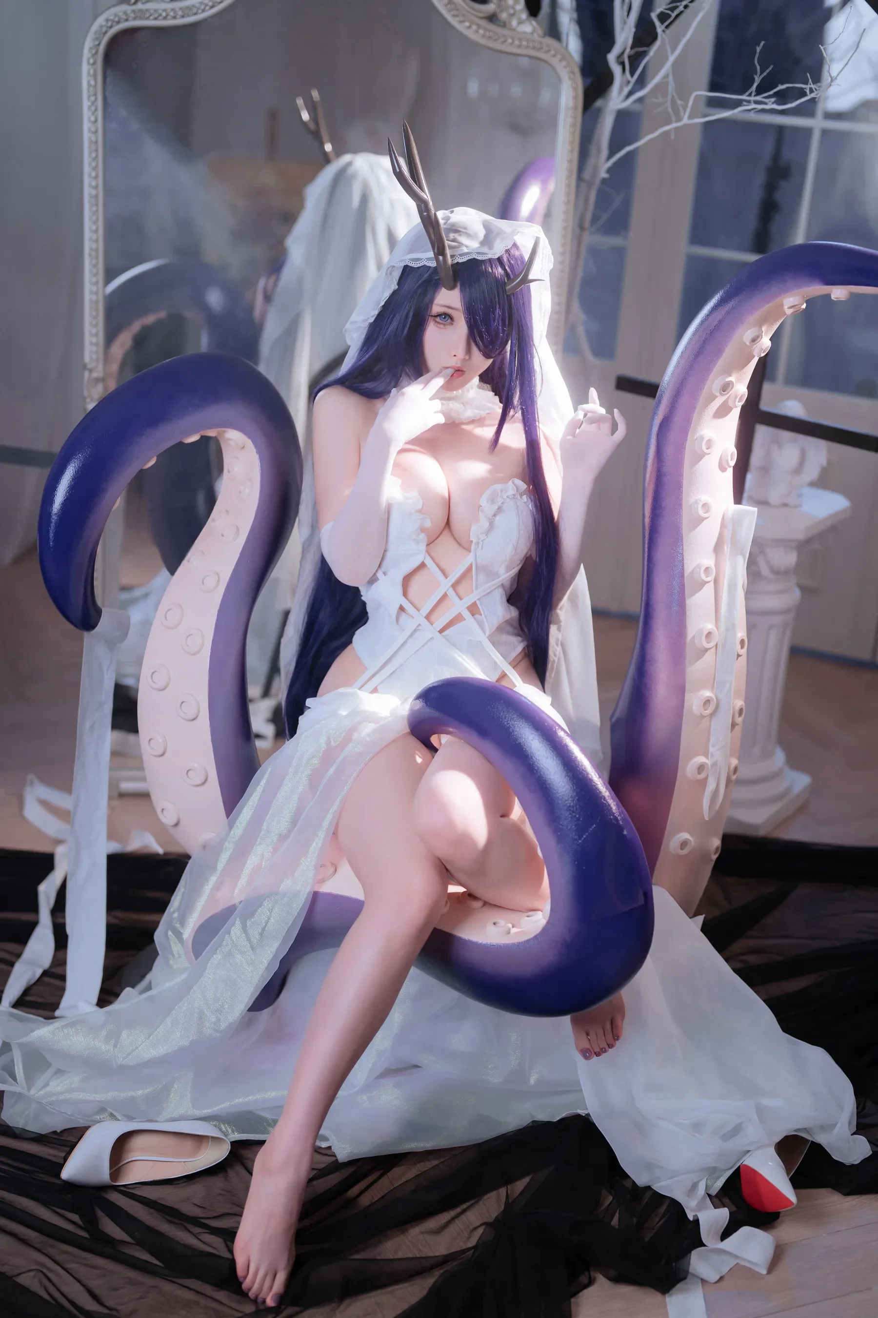 rioko凉凉子 – 碧蓝航线 金鹿号 Cosplay-第1张