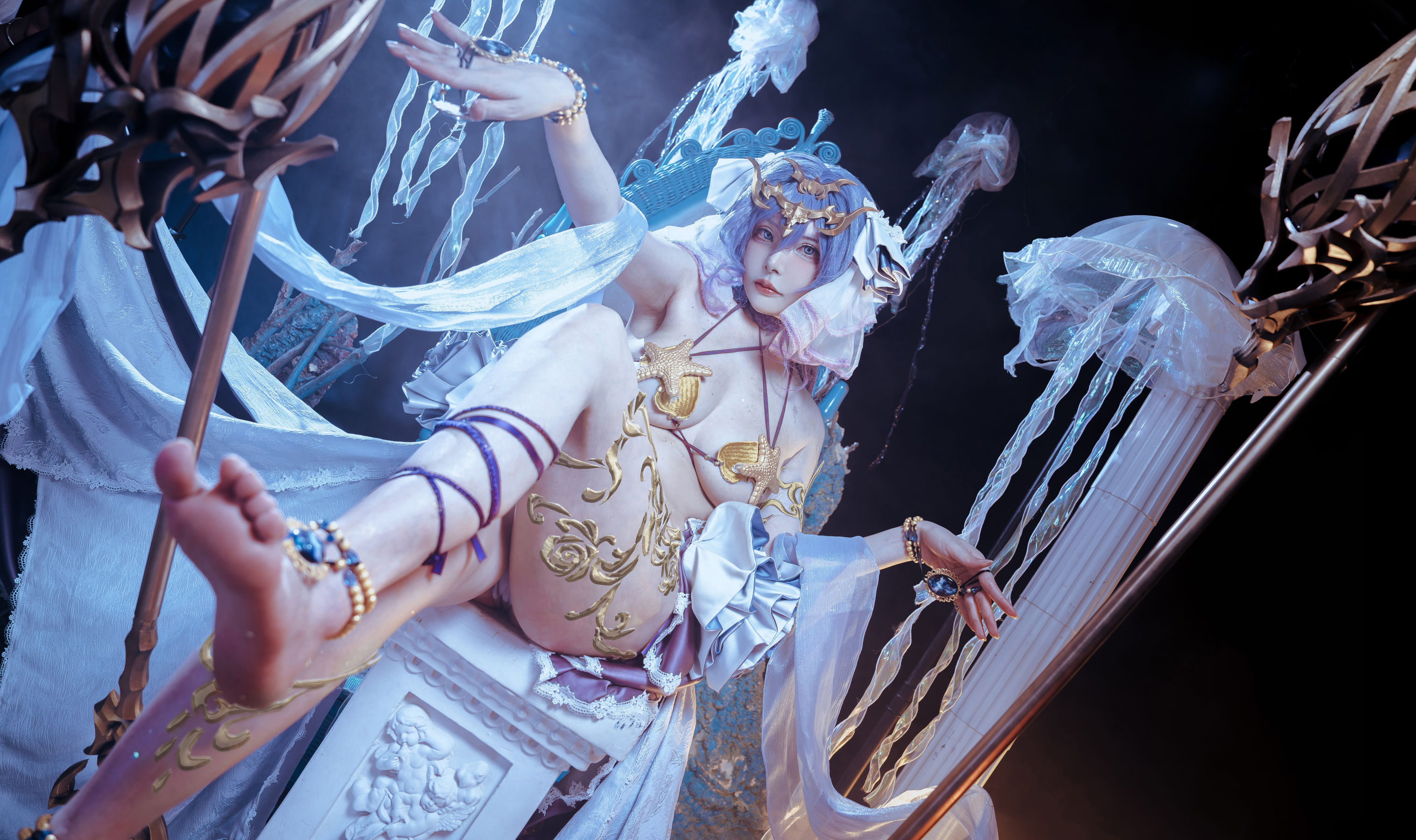 秋和柯基(夏小秋秋秋) – 女神乐园 波塞冬 Cosplay-第3张