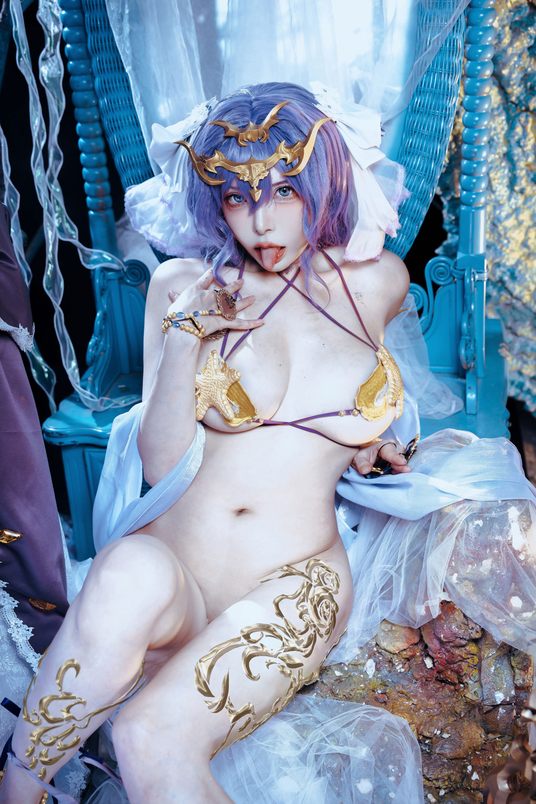 秋和柯基(夏小秋秋秋) – 女神乐园 波塞冬 Cosplay-第6张