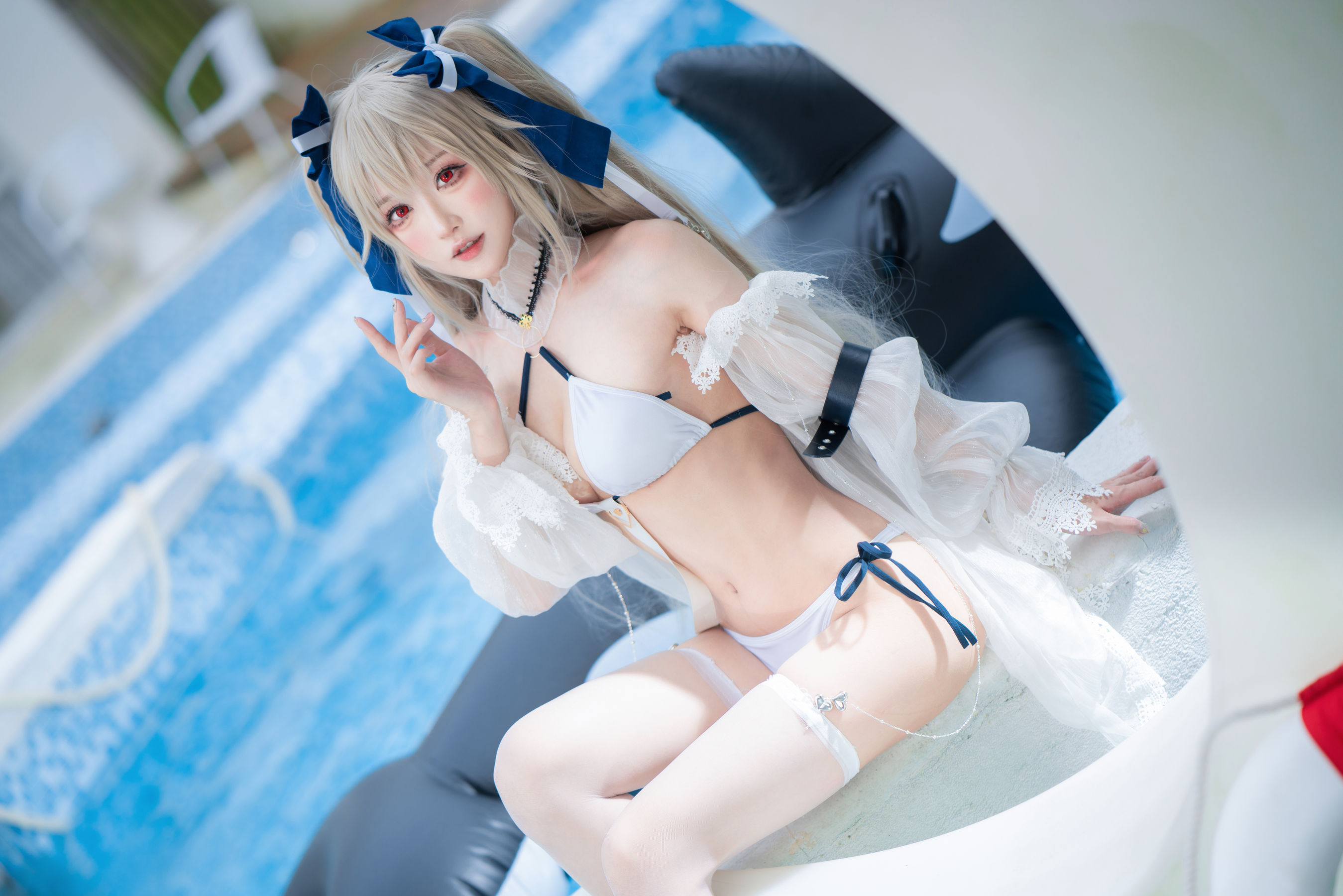 阿包也是兔娘 – 安克雷奇泳装 Cosplay-第3张