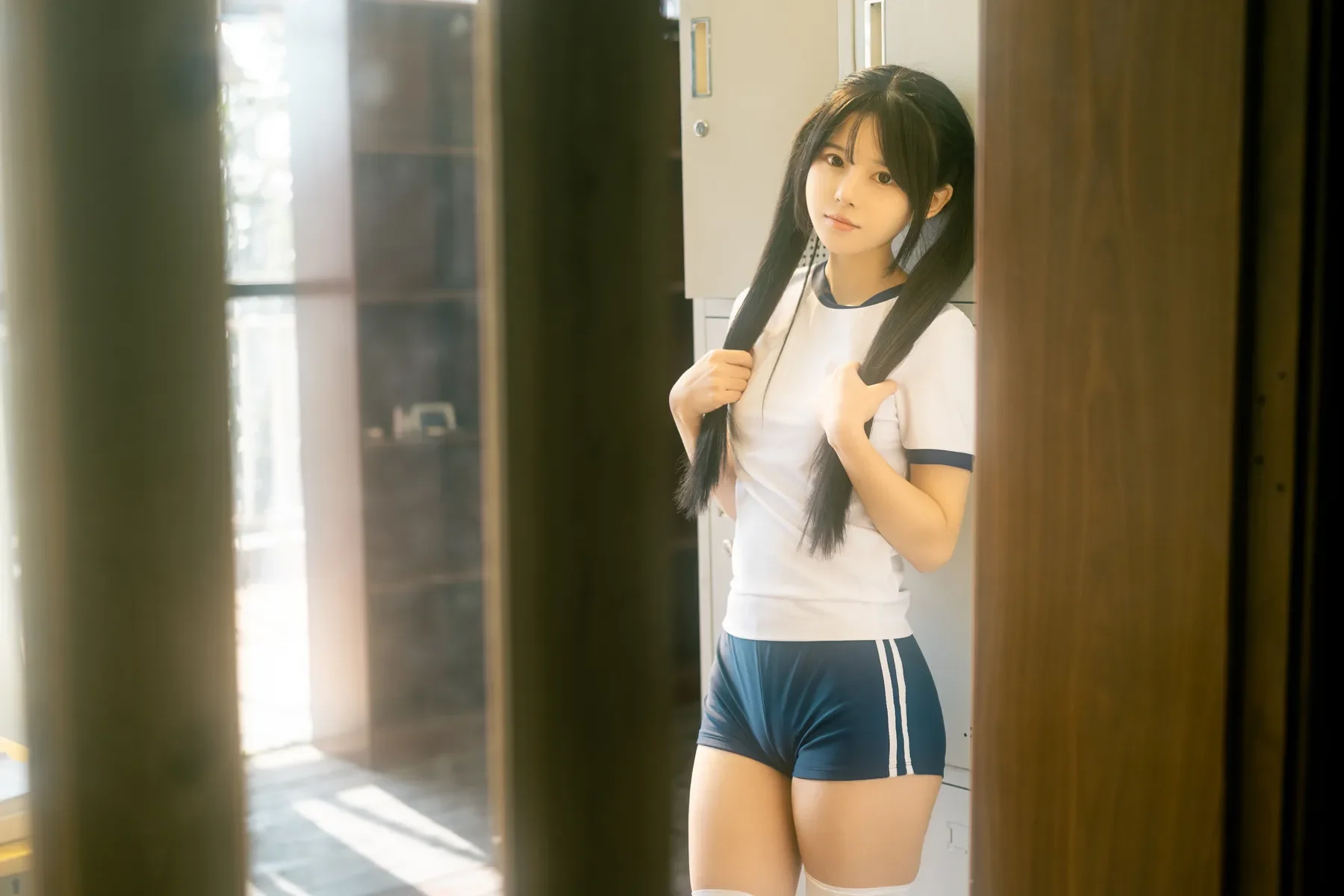 rua阮阮 – 春の更衣室-体操服 Cosplay-第44张