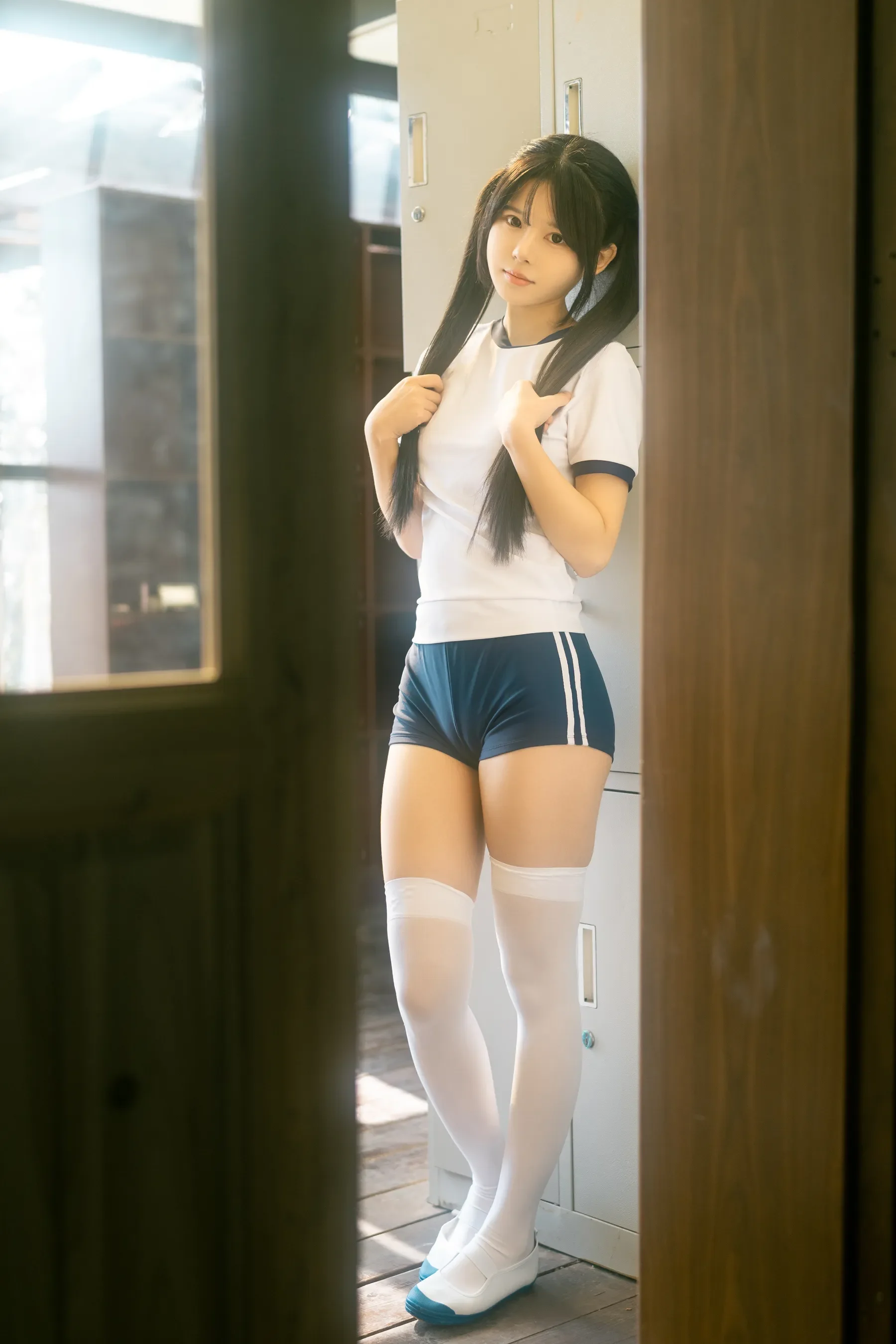 rua阮阮 – 春の更衣室-体操服 Cosplay-第45张