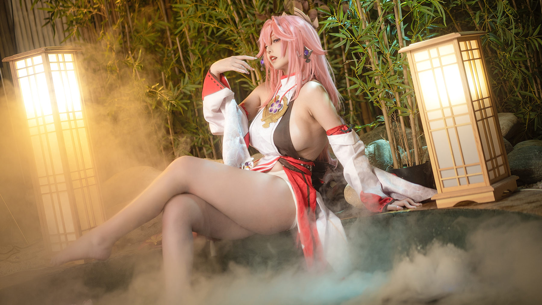 萌妹菌烨tako – 八重神子 Cosplay-第1张