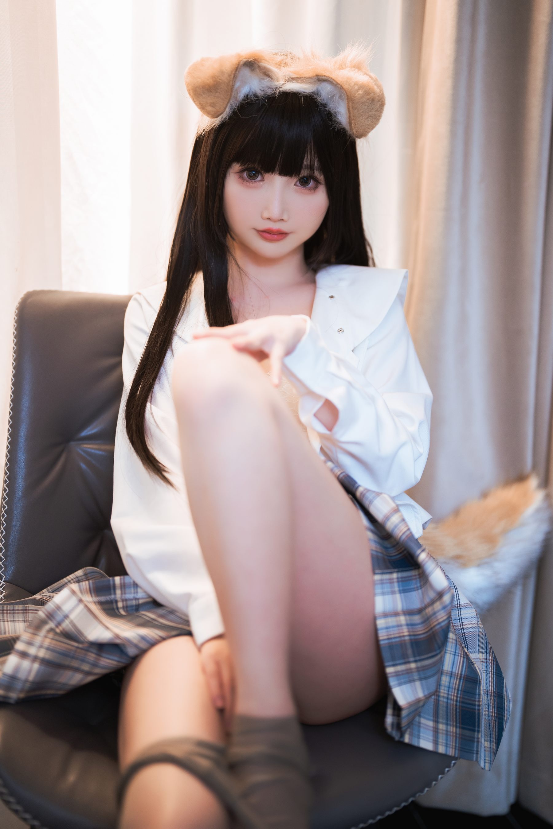 面饼仙儿 – 狗妹JK Cosplay-第1张
