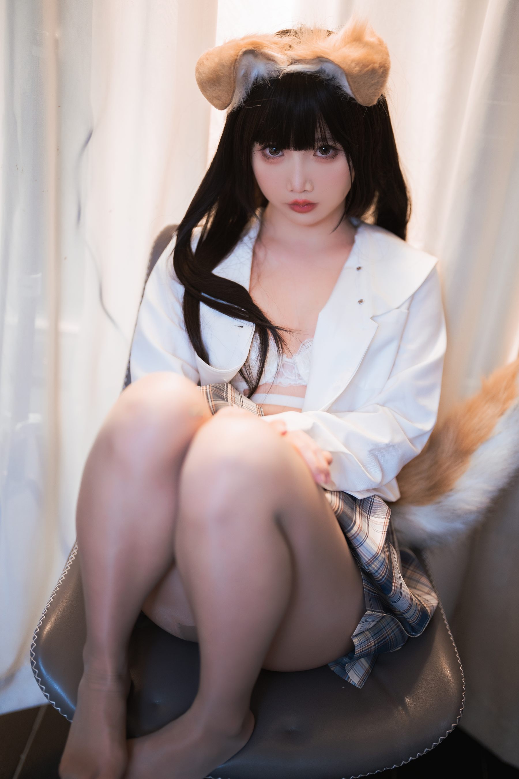 面饼仙儿 – 狗妹JK Cosplay-第4张