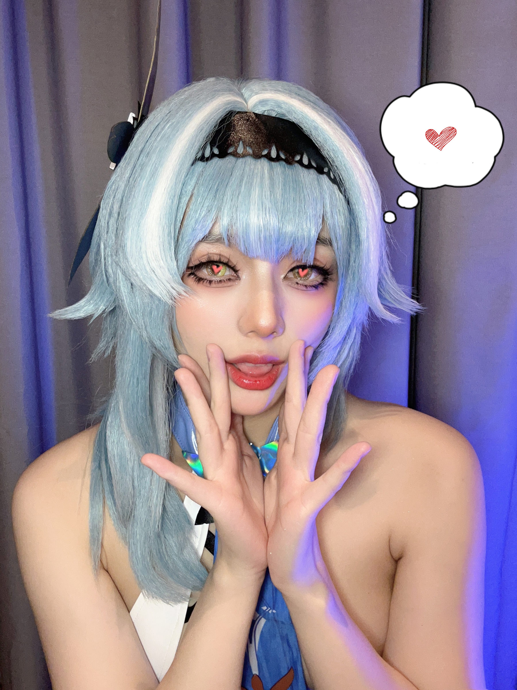 九言 – 优菈自拍 Cosplay-第1张