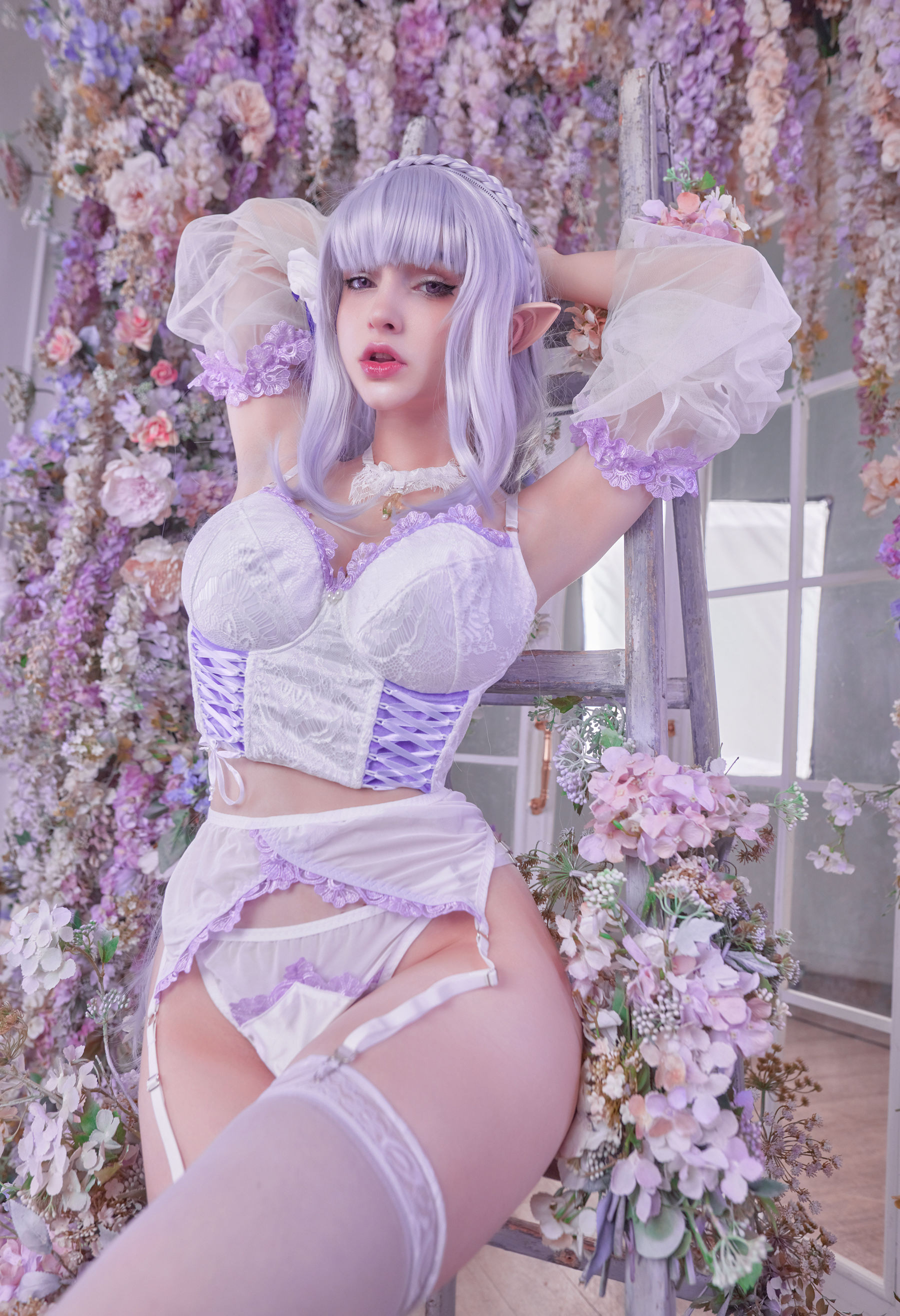 Hologana – Emilia Lingerie Cosplay-第1张