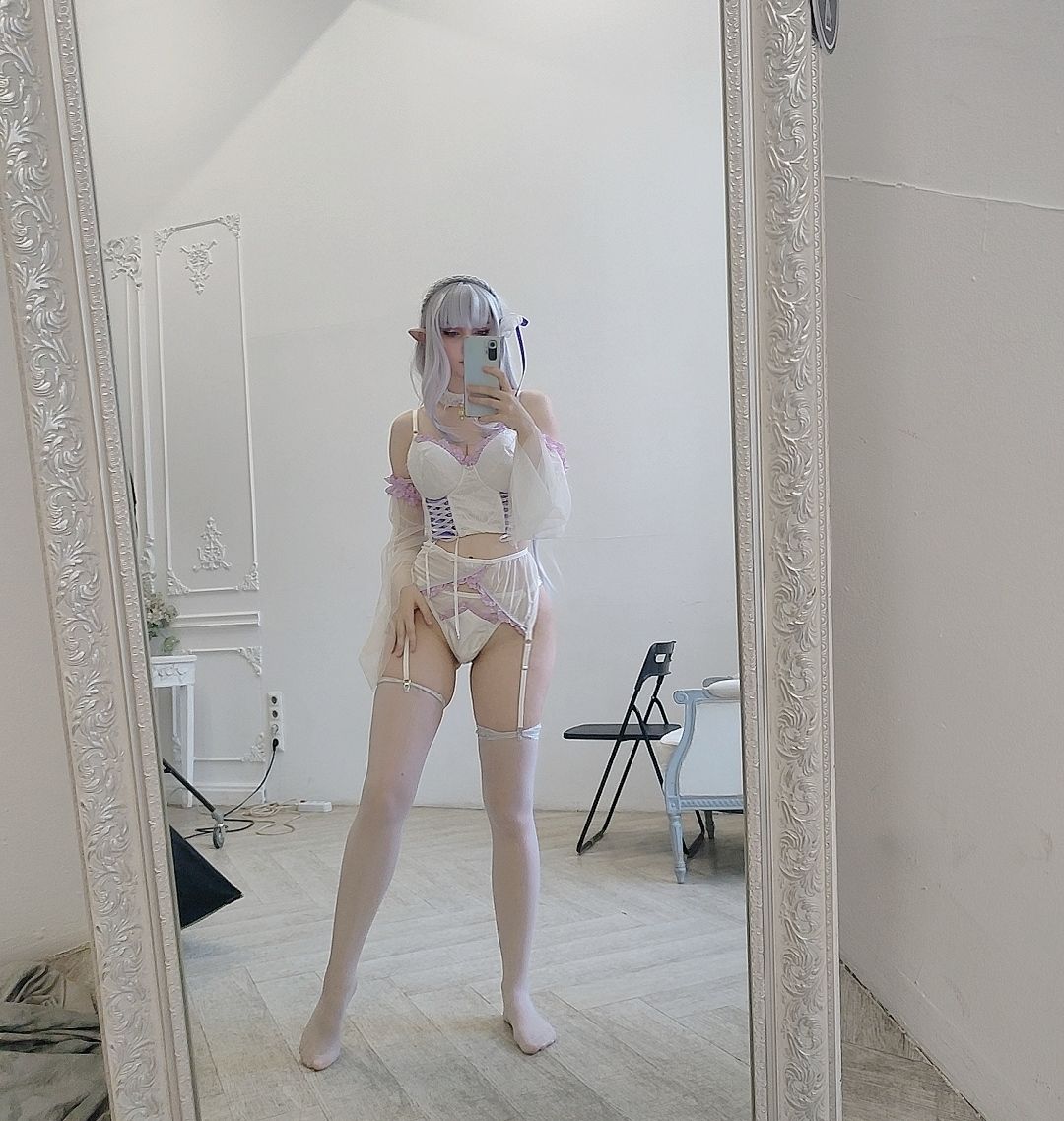 Hologana – Emilia Lingerie Cosplay-第5张
