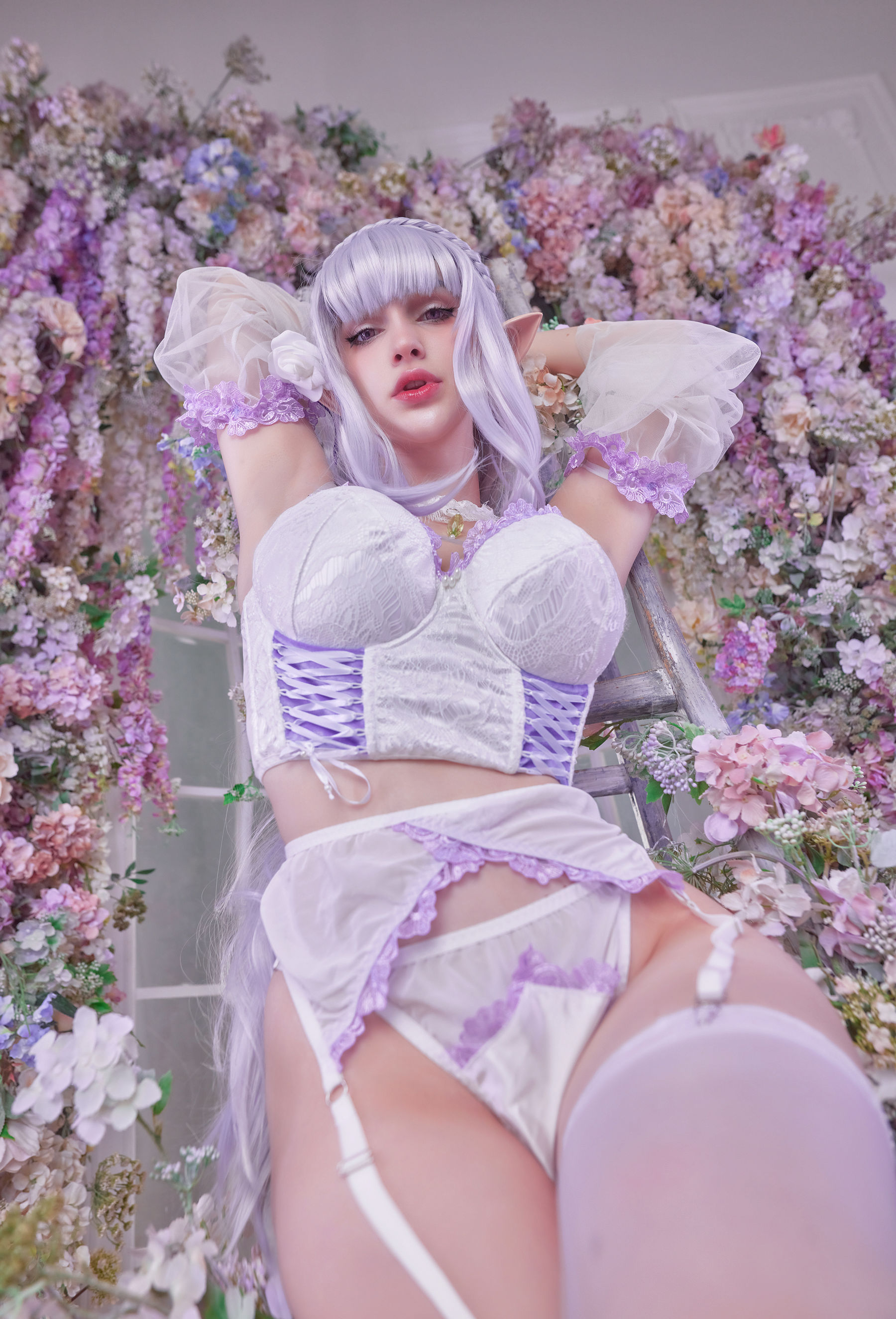 Hologana – Emilia Lingerie Cosplay-第26张