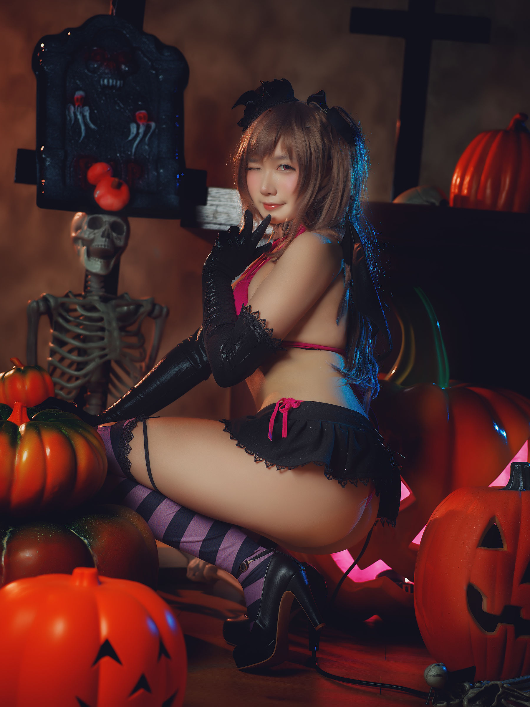 麻花麻花酱 – 小恶魔莉莉丝 Cosplay-第7张