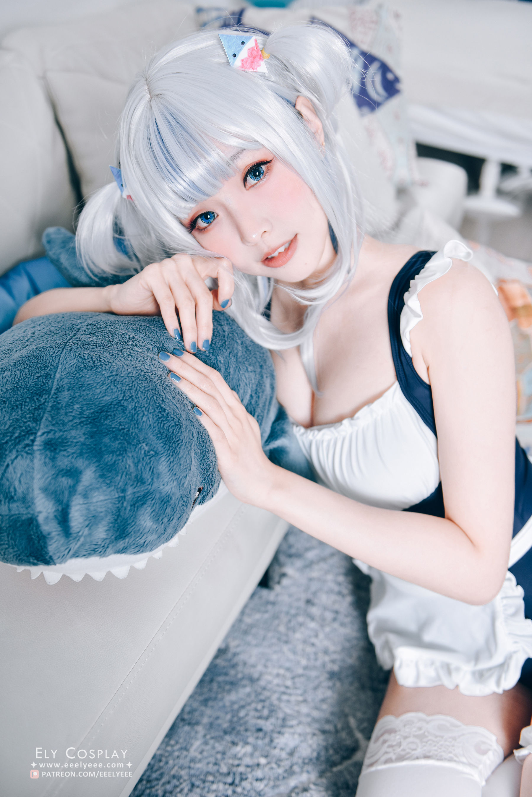 Ely_eee(ElyEE子) – Gura Swimsuit Cosplay-第7张
