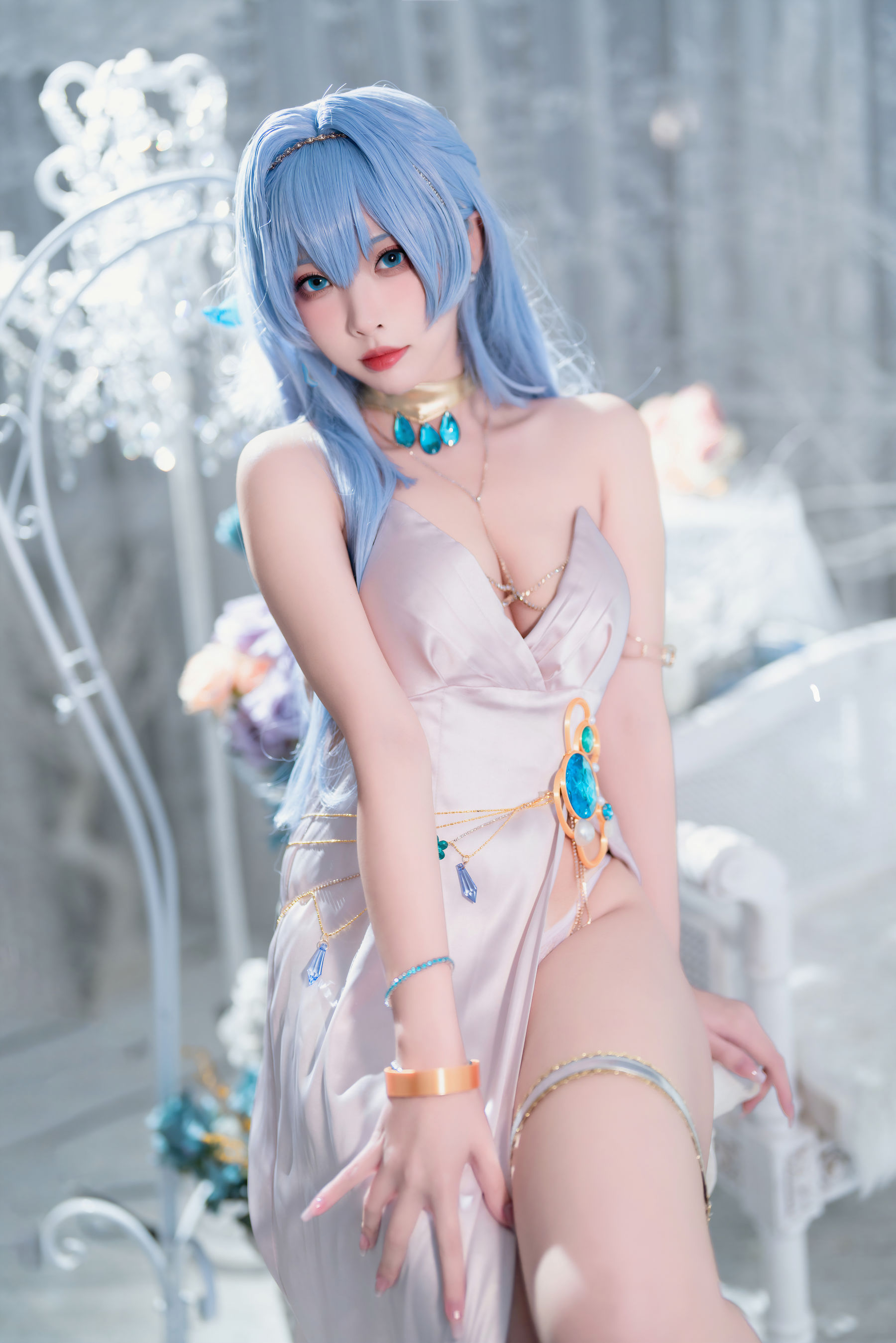 宫本桜 – Nikke胜利女神 海伦娜礼服 Cosplay-第18张