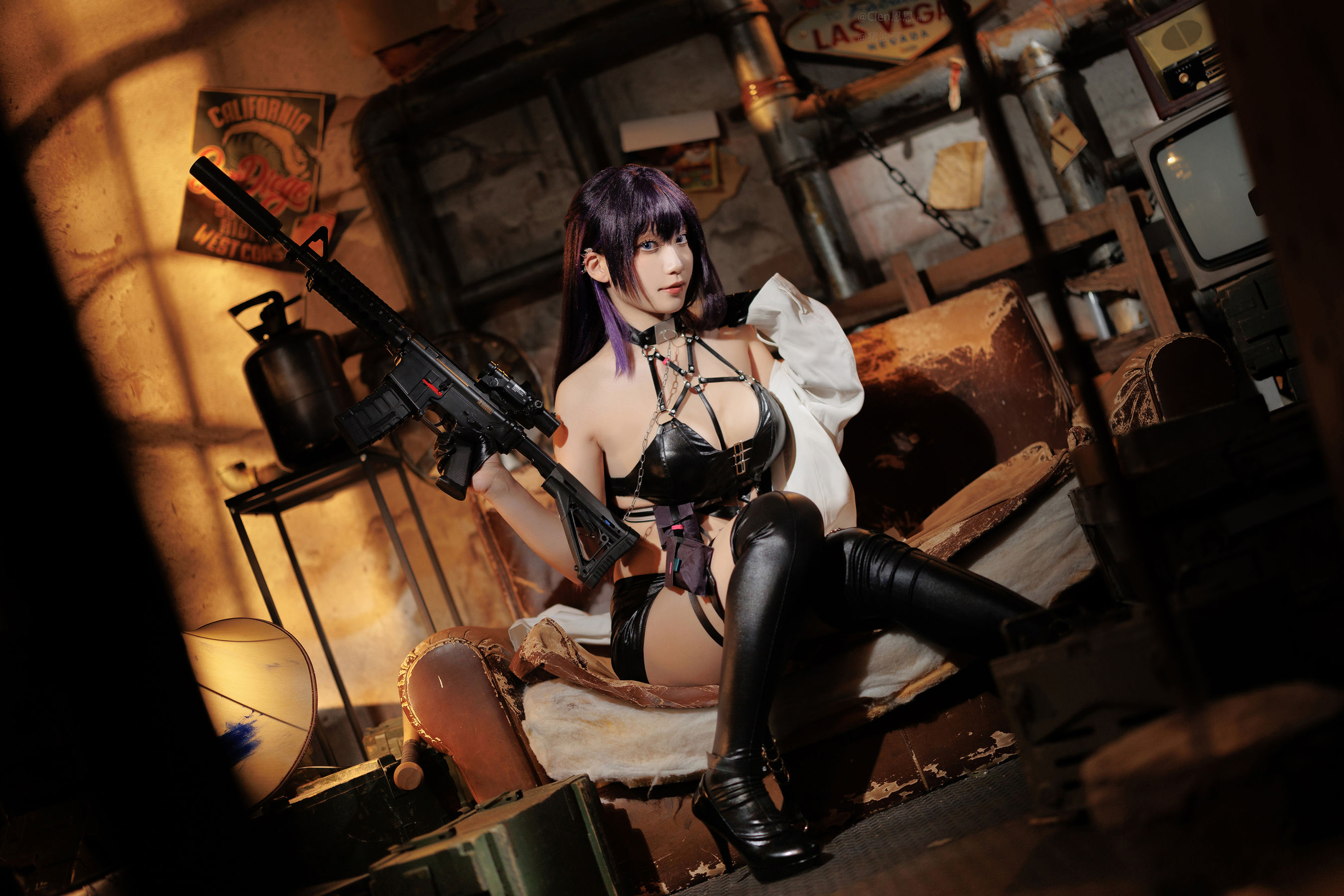 微博COS妹子Cien恩恩 – NIKKE胜利女神-米哈拉 Cosplay-第2张