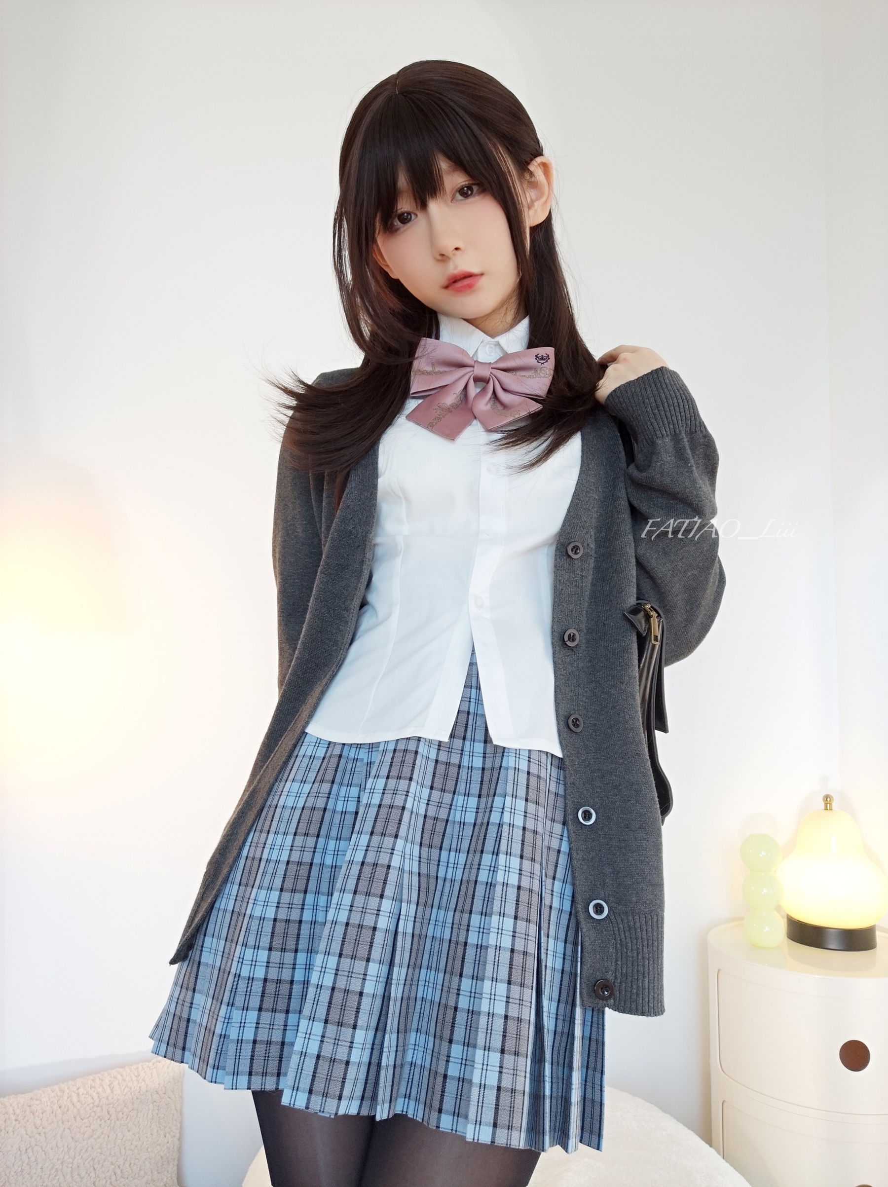 迷之呆梨(发条少女)fantia 08_ギター部の先輩 Cosplay-第20张