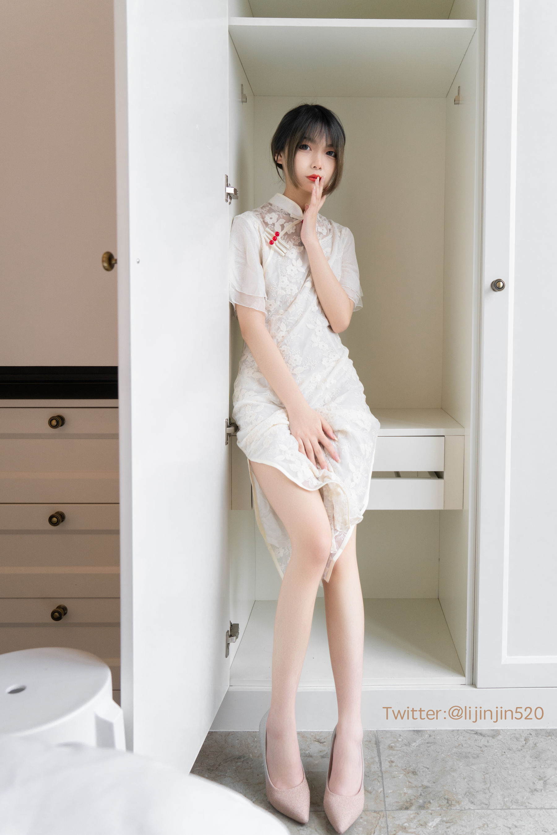 梨瑾瑾 – 改良旗袍 Cosplay-第20张