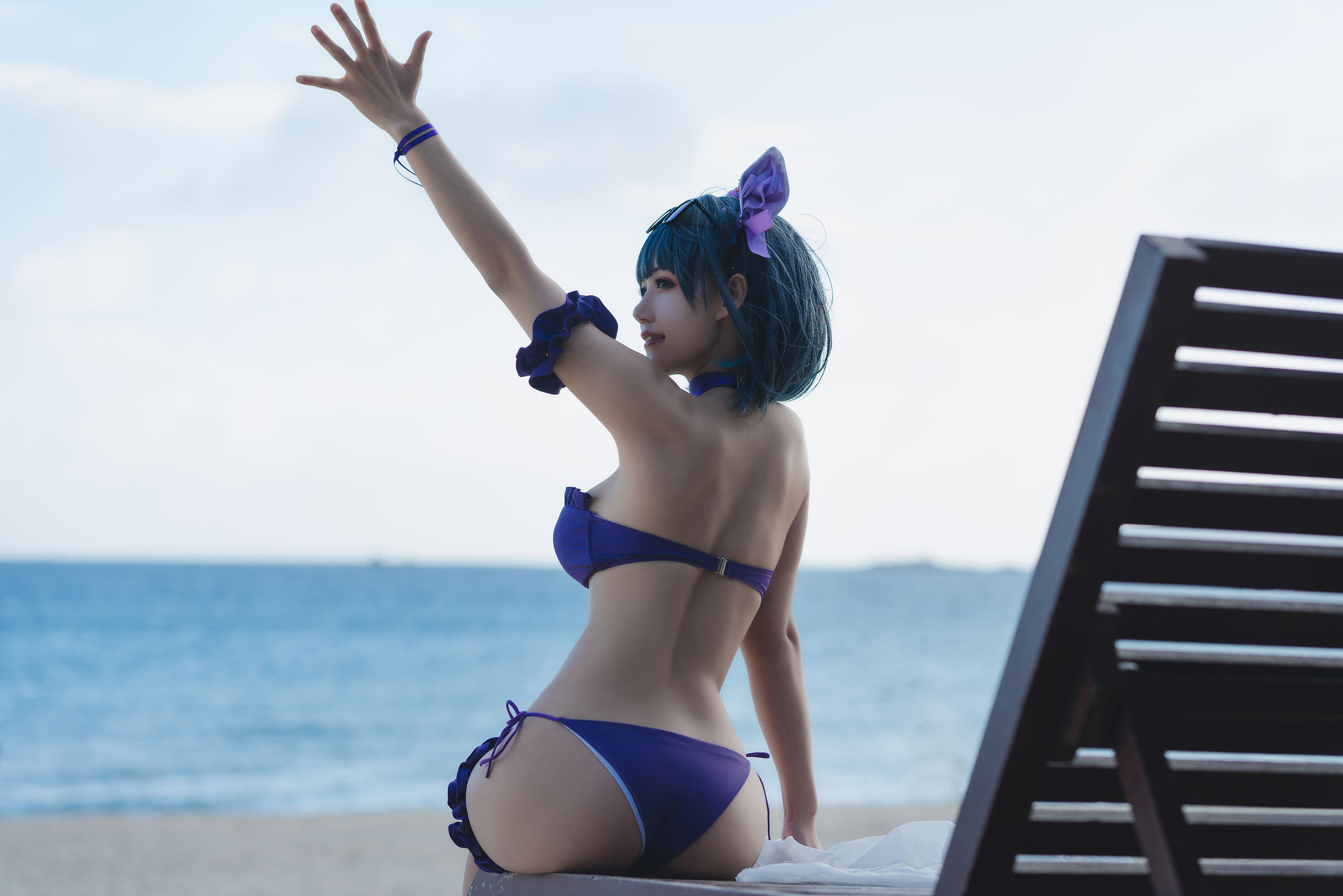动漫博主小仓千代w – 柴郡泳装 Cosplay-第4张