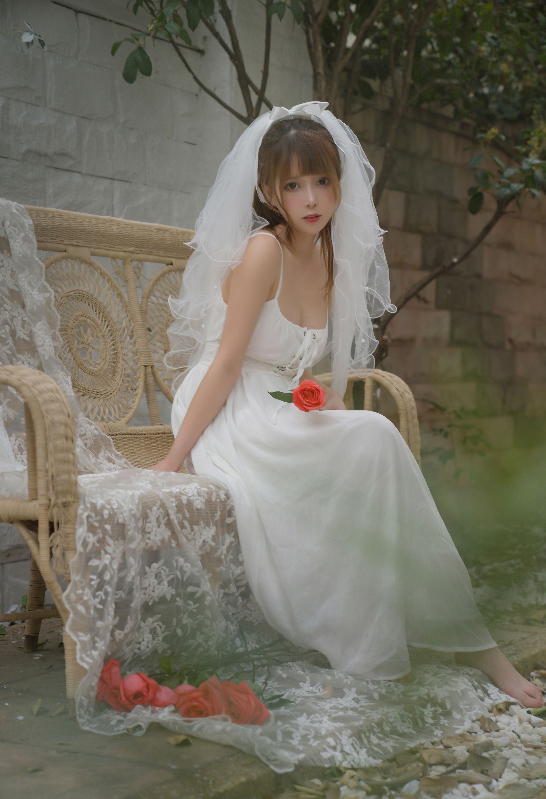 凛子酱 – 婚纱 Cosplay-第1张