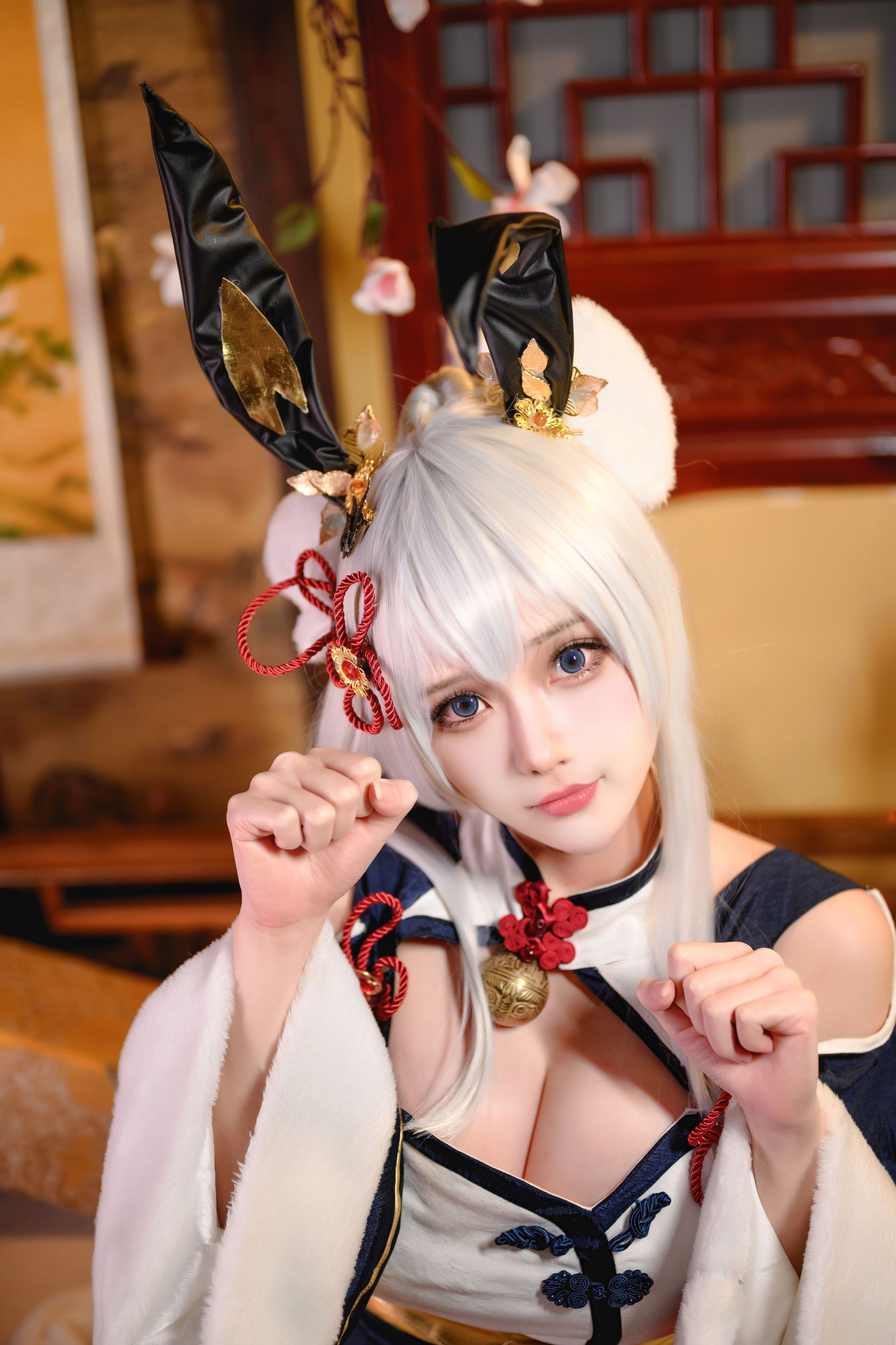 凛子酱 – 旗袍兔兔 Cosplay-第5张