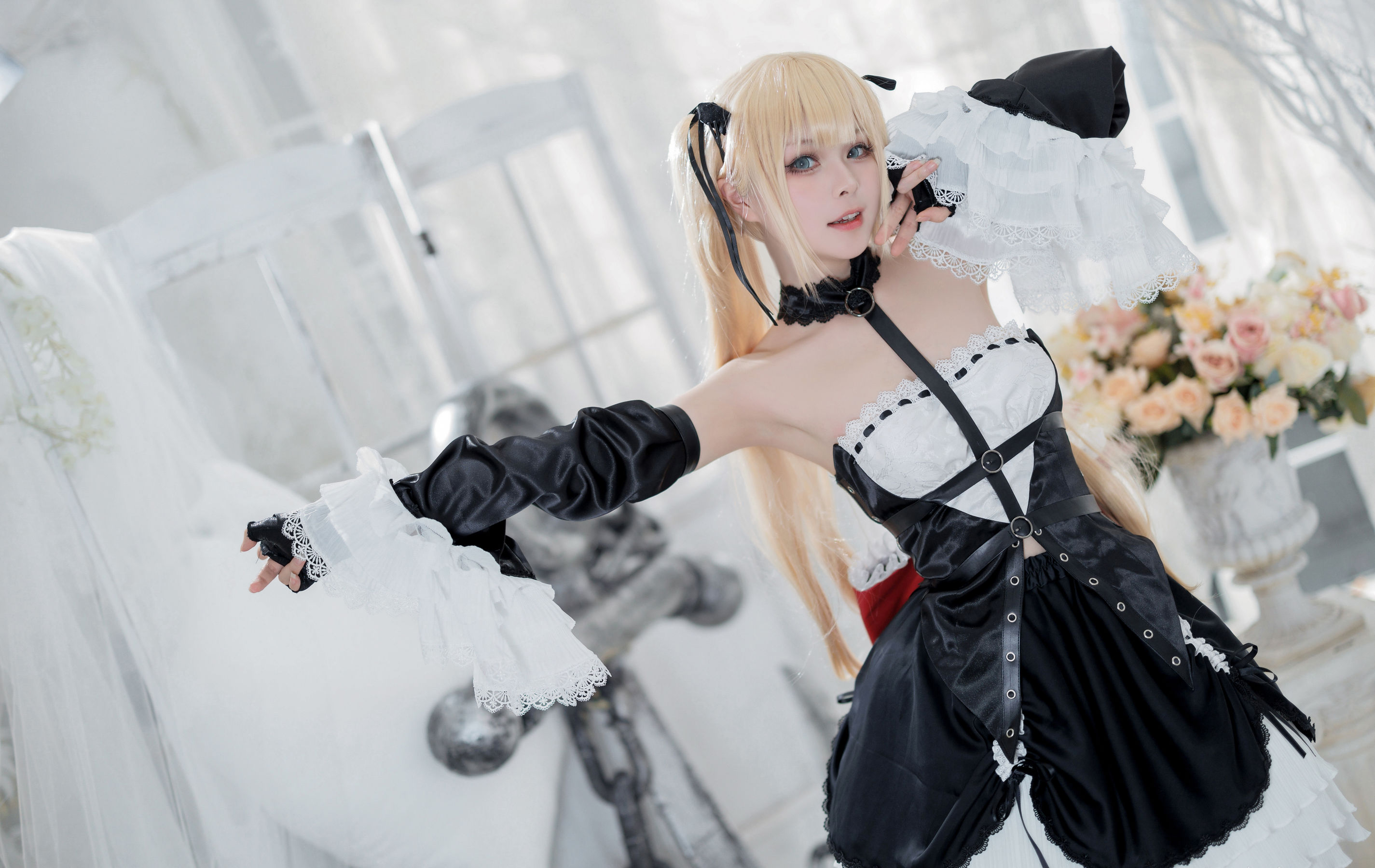 动漫博主w百合欧皇子w肃雨雨雨 – 玛丽萝丝柴郡 Cosplay-第5张