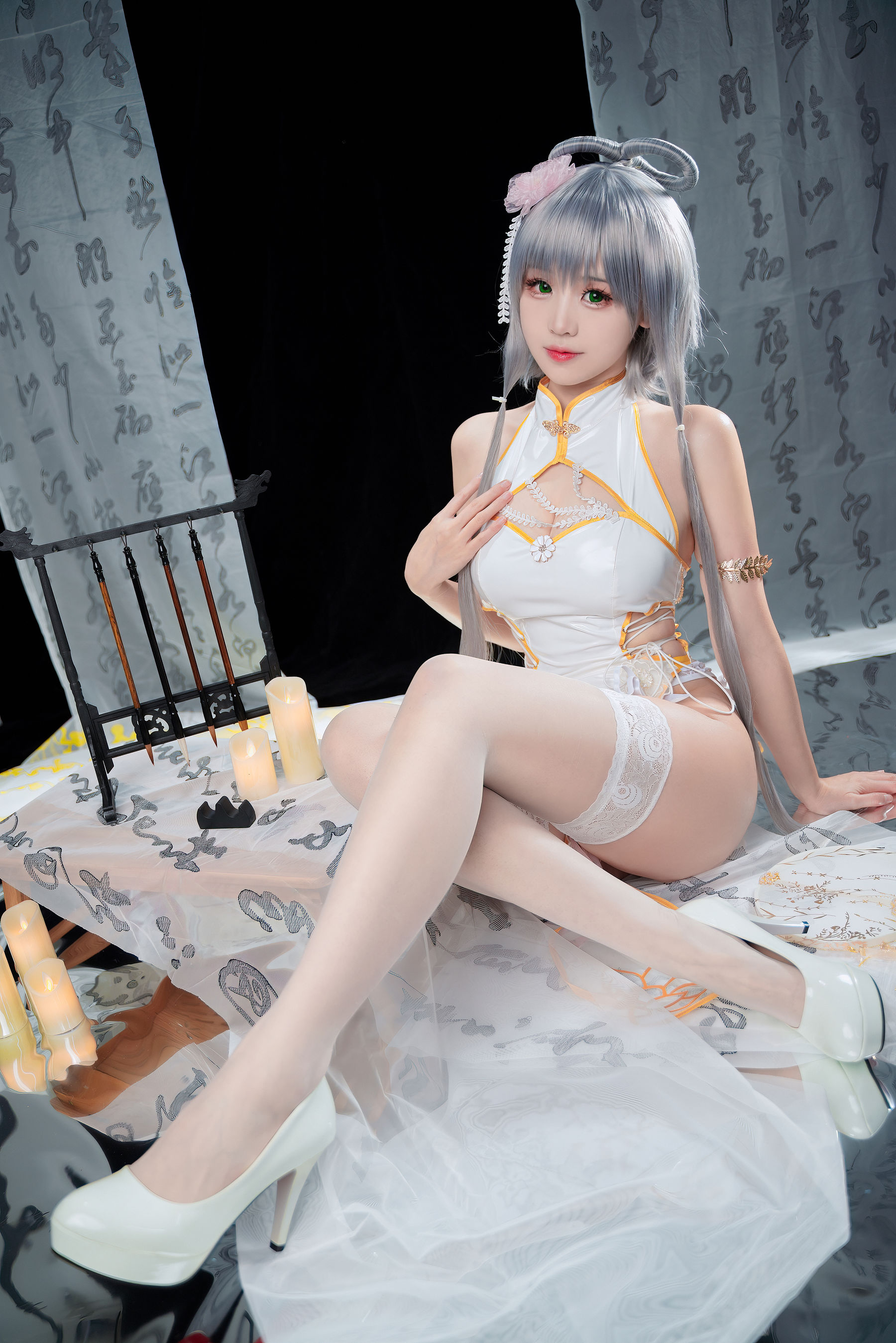 miko酱ww – 洛天依旗袍 Cosplay-第5张
