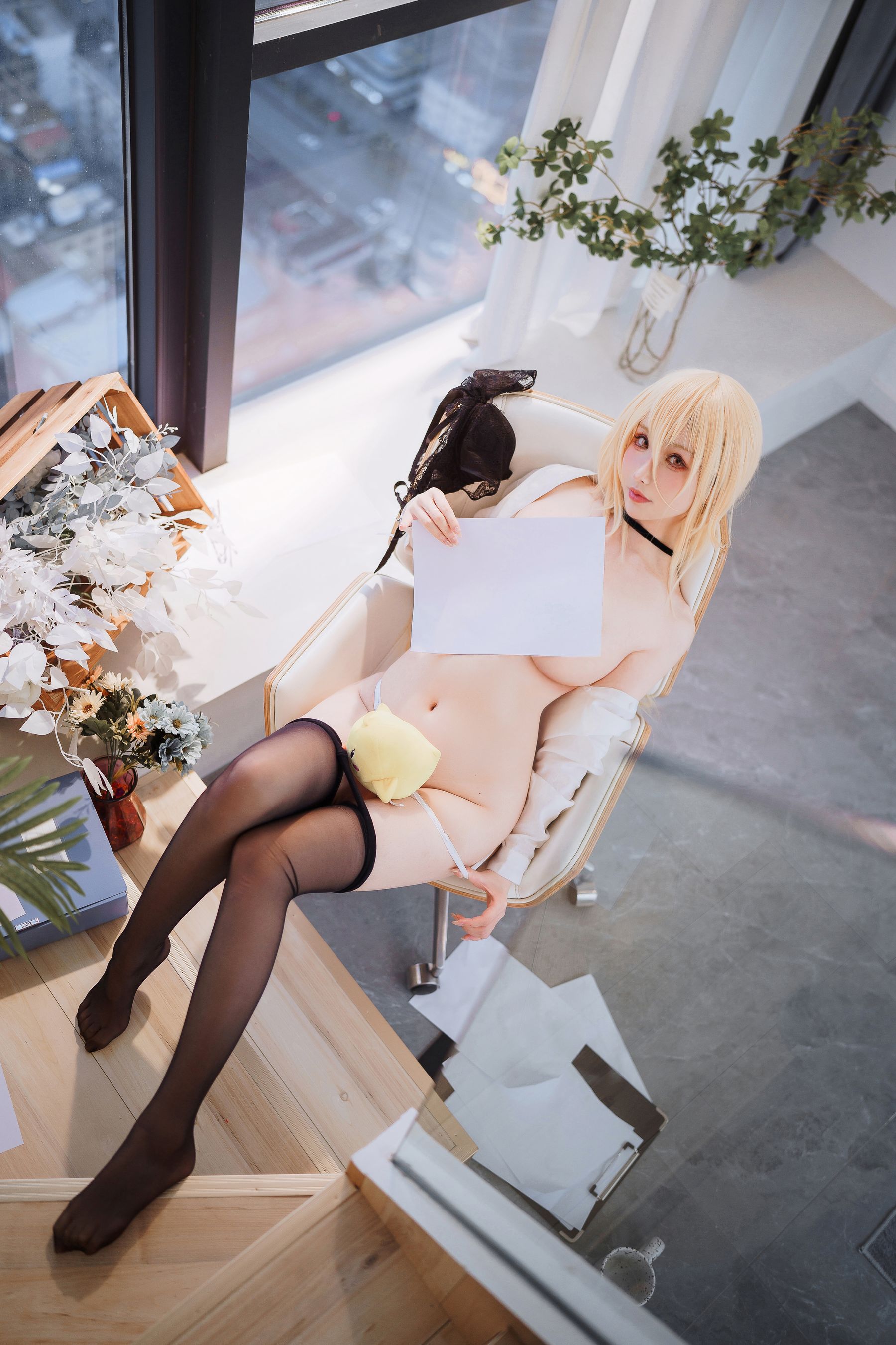 COS福利rioko凉凉子 – 办公室的意外 Cosplay-第1张