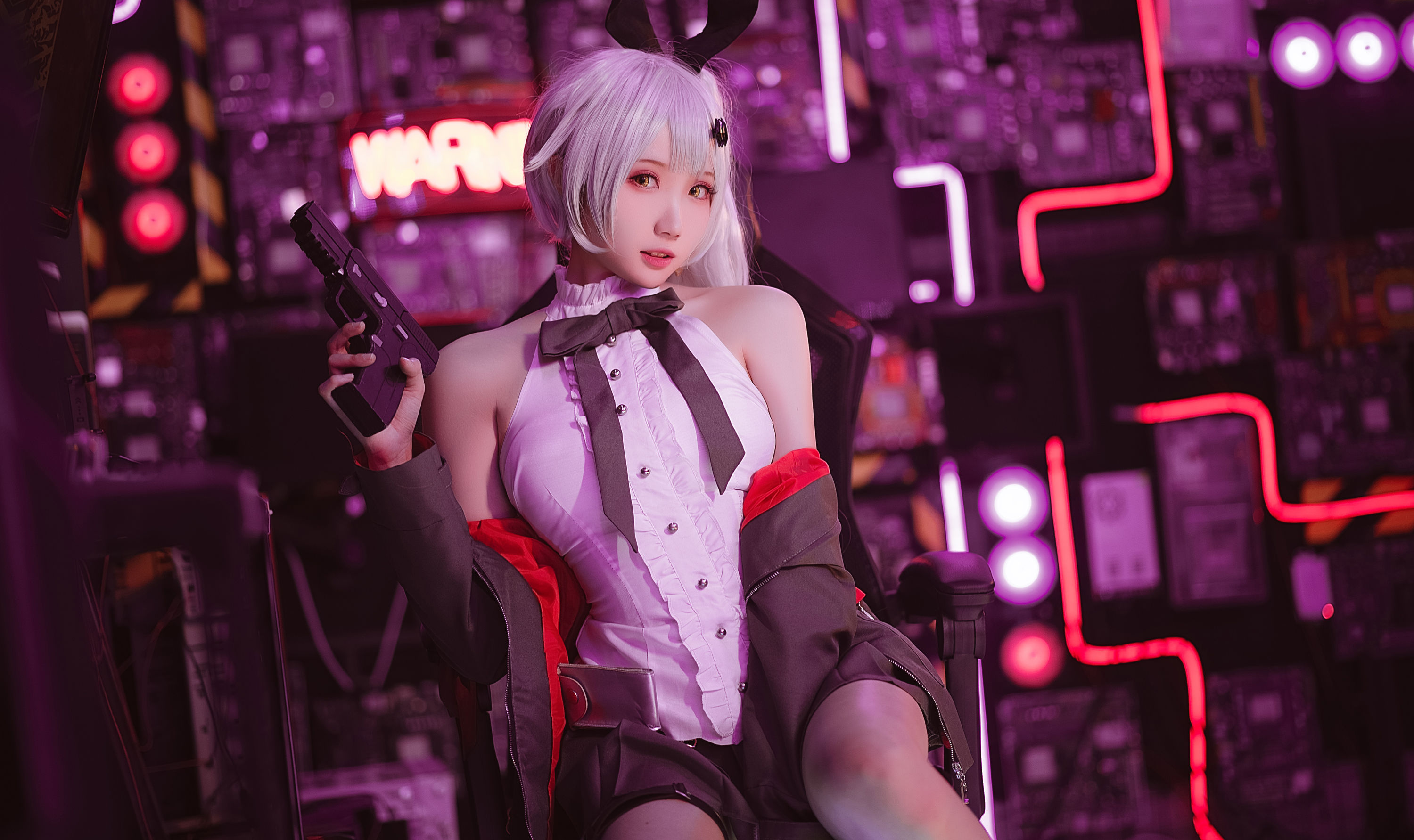 Coser瓜希酱福利 少女前线 FN-57 Five-seveN Cosplay-第1张