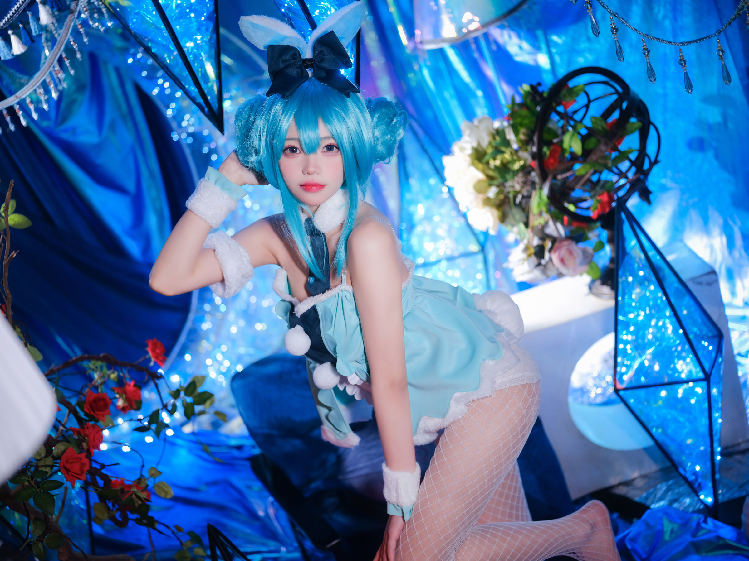 咬一口兔娘 – MIKU初音未来兔女郎 Cosplay-第1张