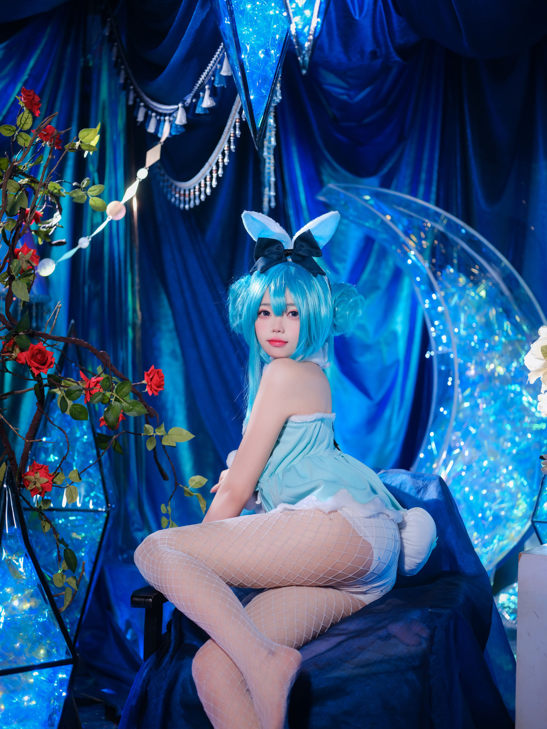 咬一口兔娘 – MIKU初音未来兔女郎 Cosplay-第2张