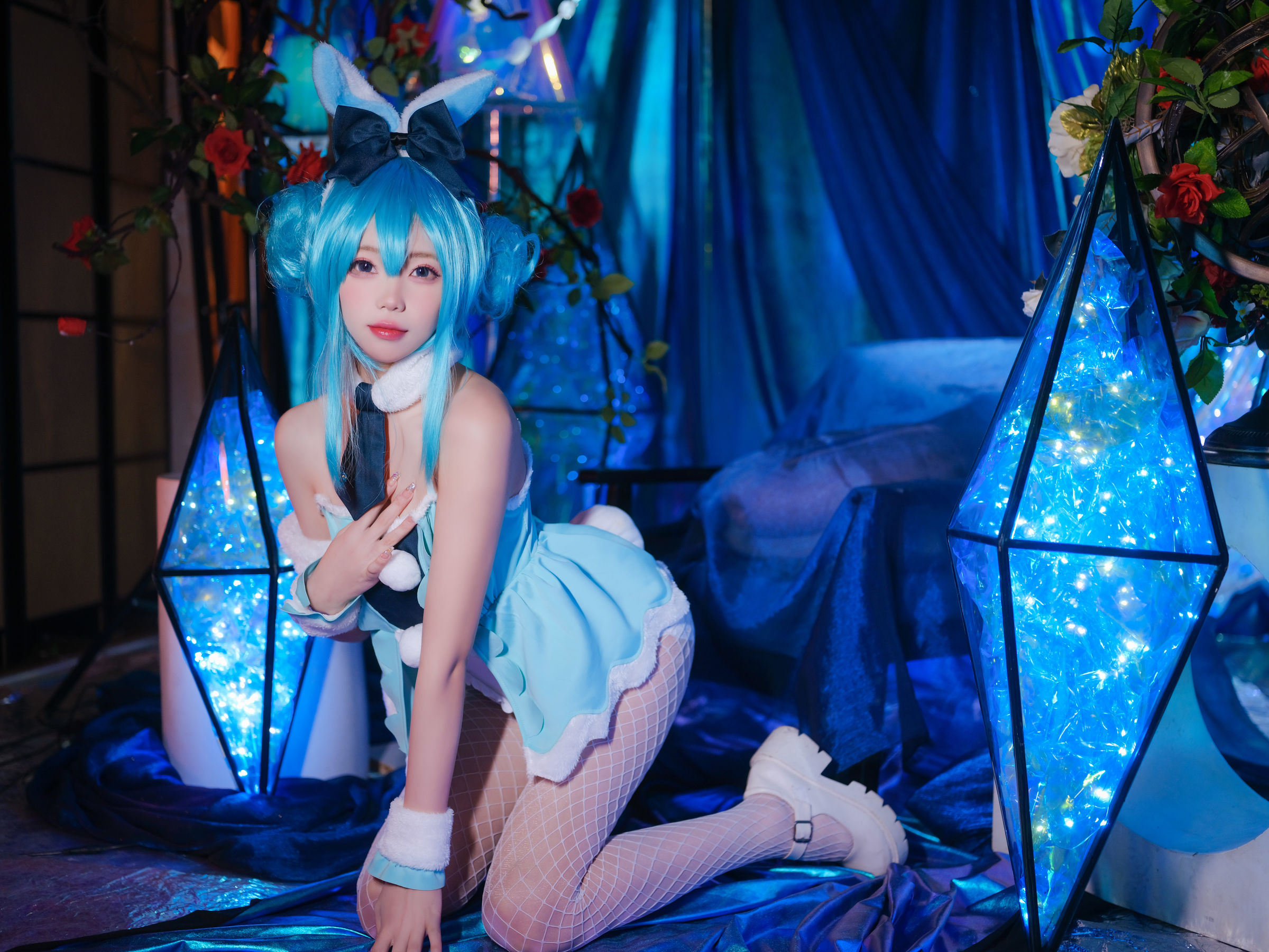 咬一口兔娘 – MIKU初音未来兔女郎 Cosplay-第4张