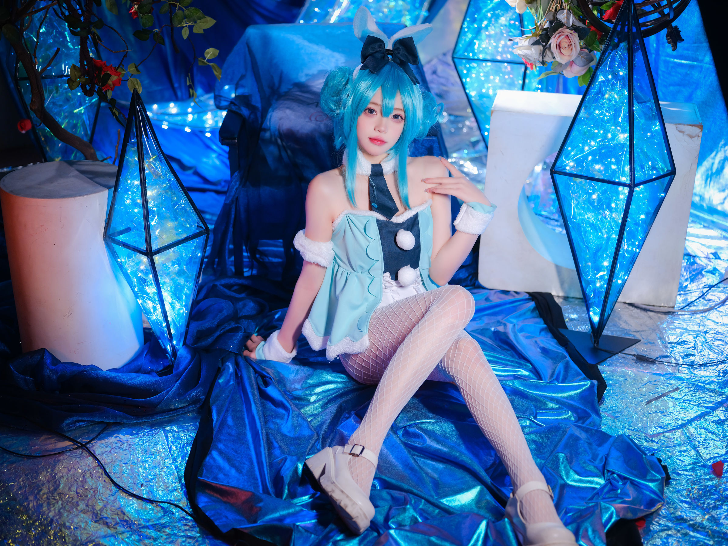 咬一口兔娘 – MIKU初音未来兔女郎 Cosplay-第5张