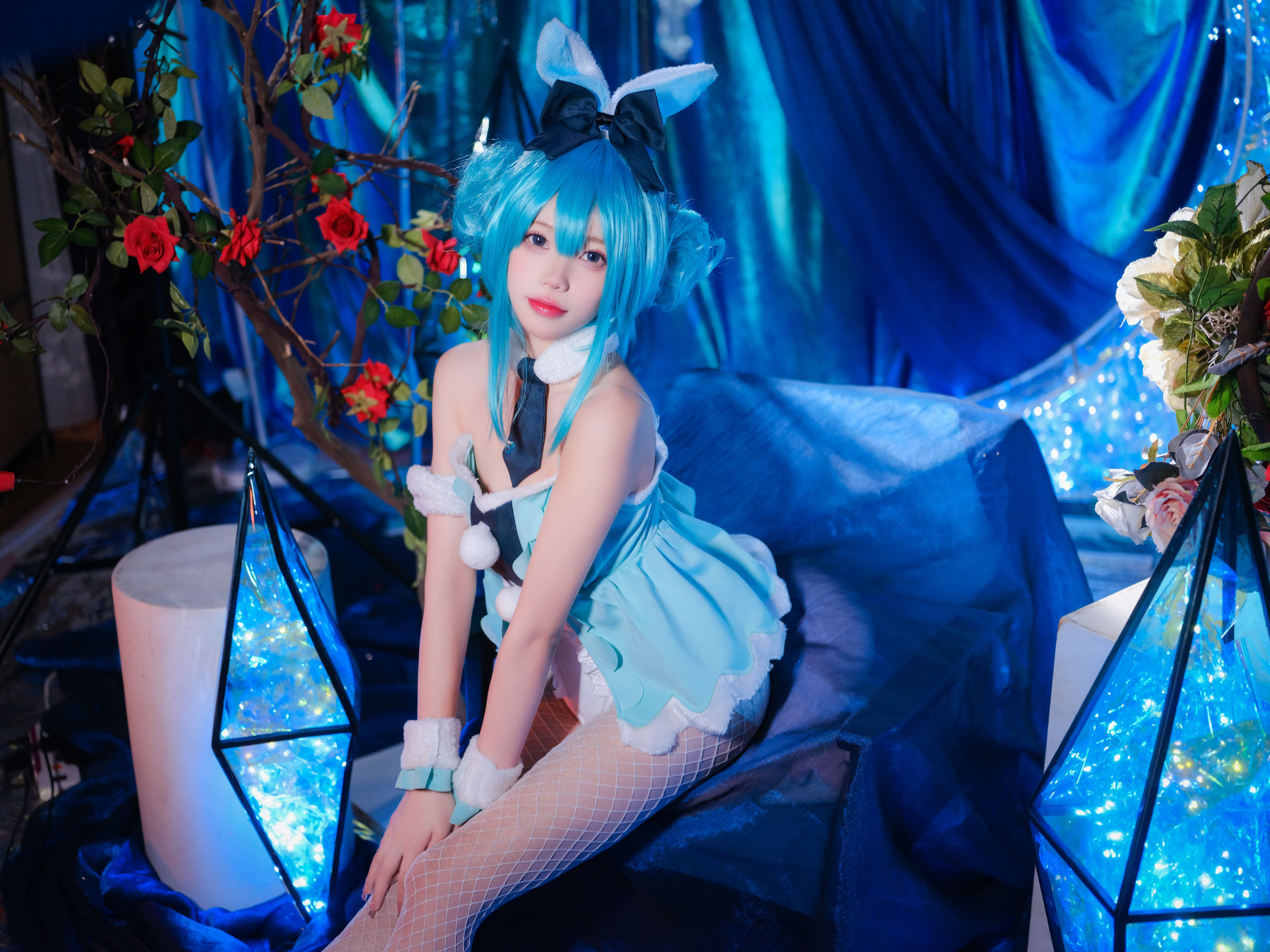 咬一口兔娘 – MIKU初音未来兔女郎 Cosplay-第6张