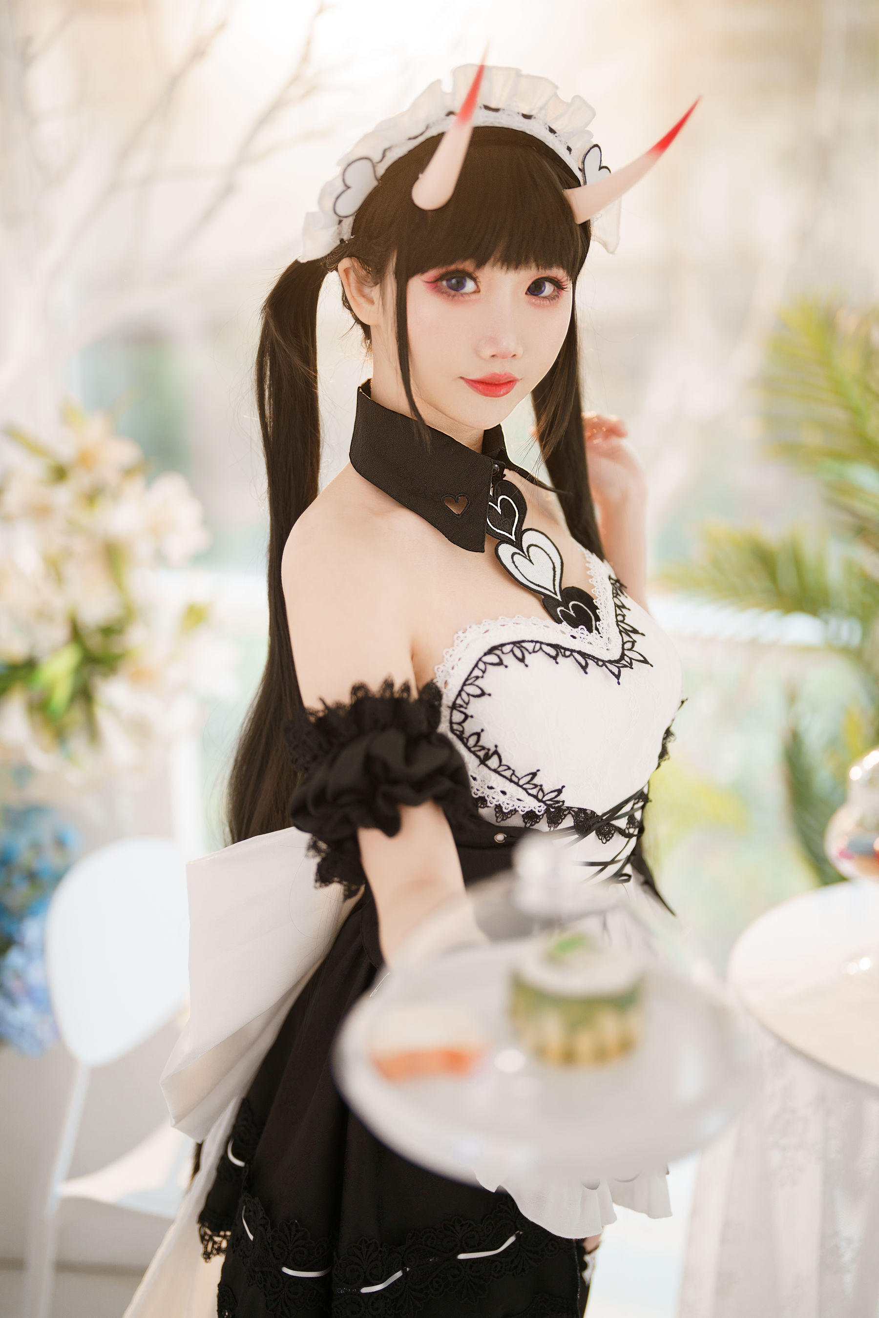 可爱人气Coser面饼仙儿 能代女仆 Cosplay-第2张