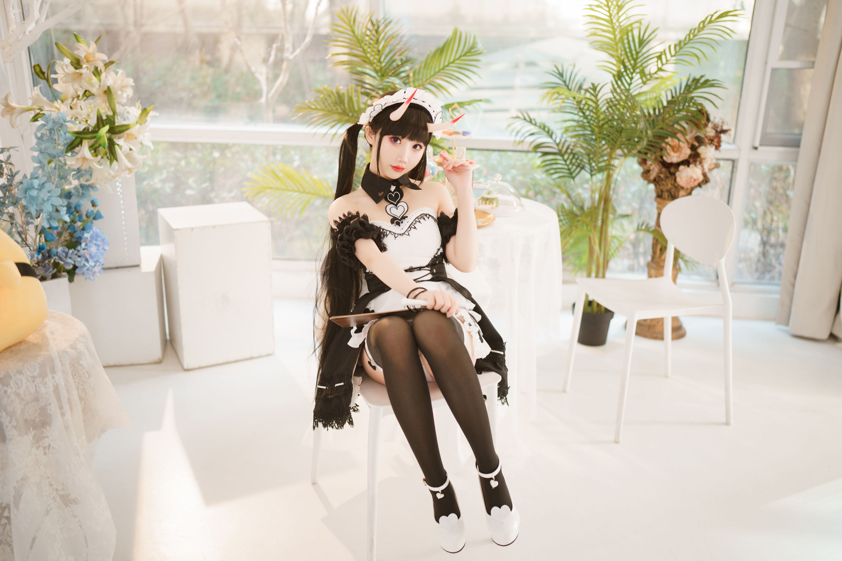 可爱人气Coser面饼仙儿 能代女仆 Cosplay-第3张