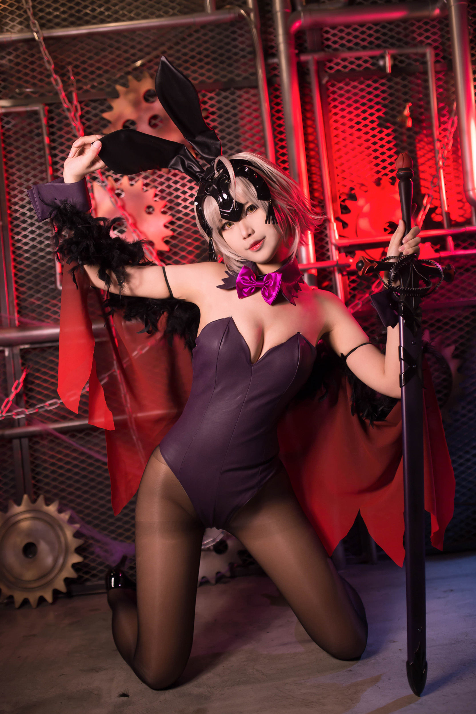 [Cosplay写真] Coser萱-KaYa – 黑贞 兔女郎 Cosplay-第2张