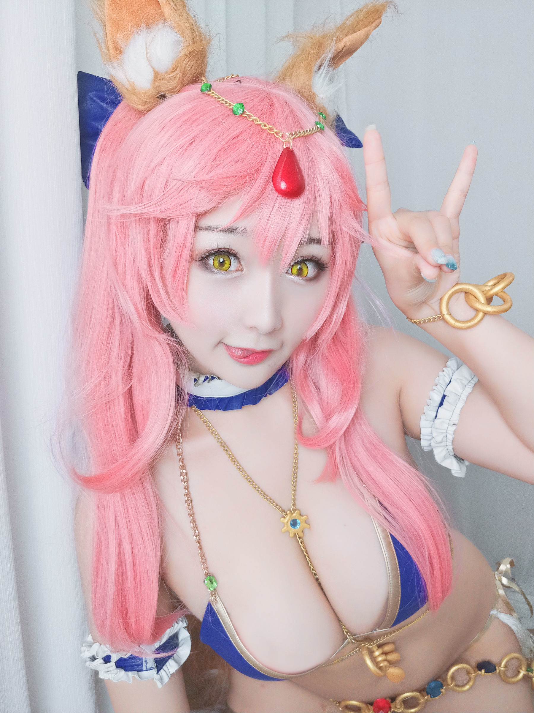 性感Coser三刀刀Miido 玉藻前 Cosplay-第8张
