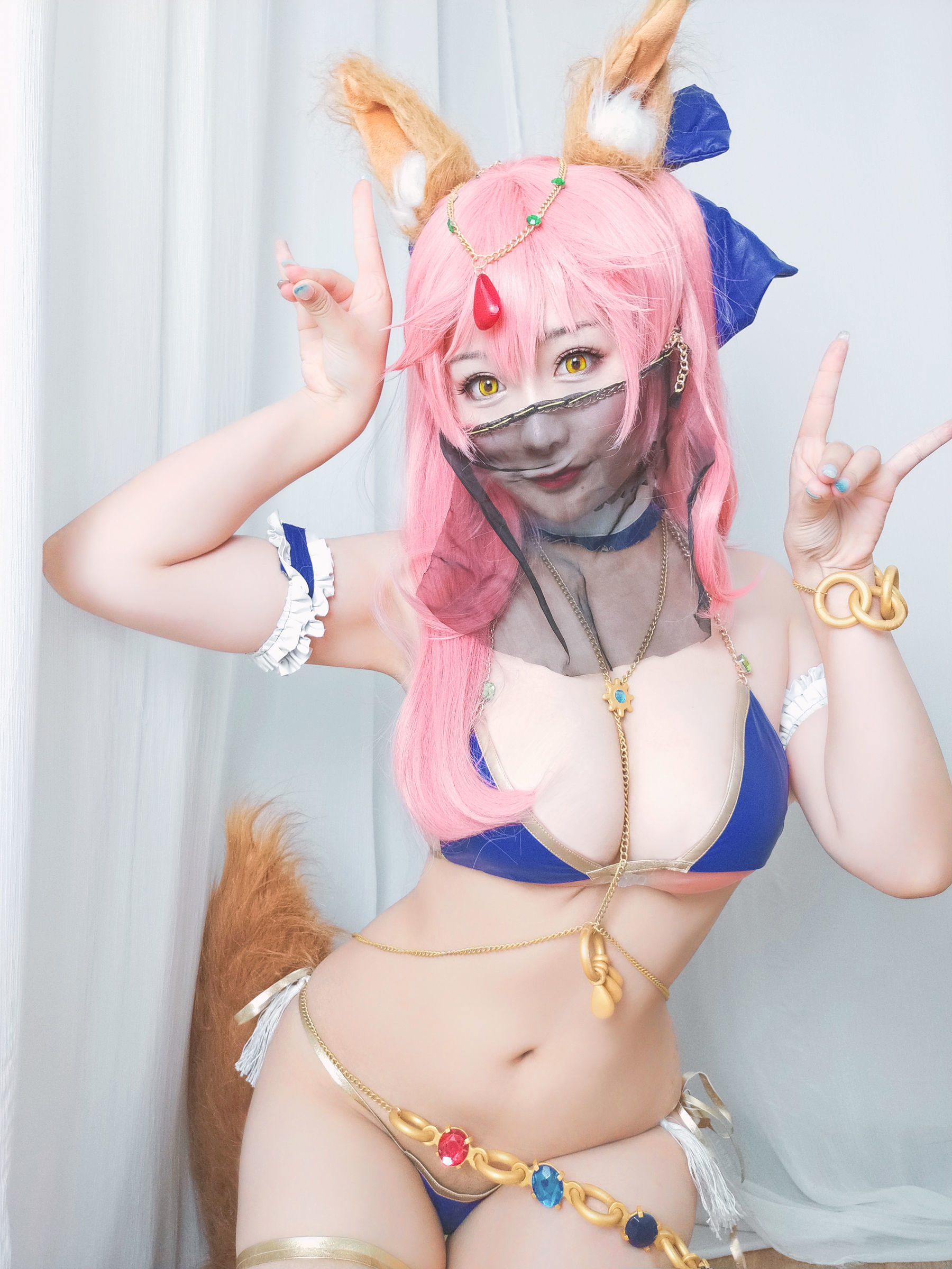 性感Coser三刀刀Miido 玉藻前 Cosplay-第10张